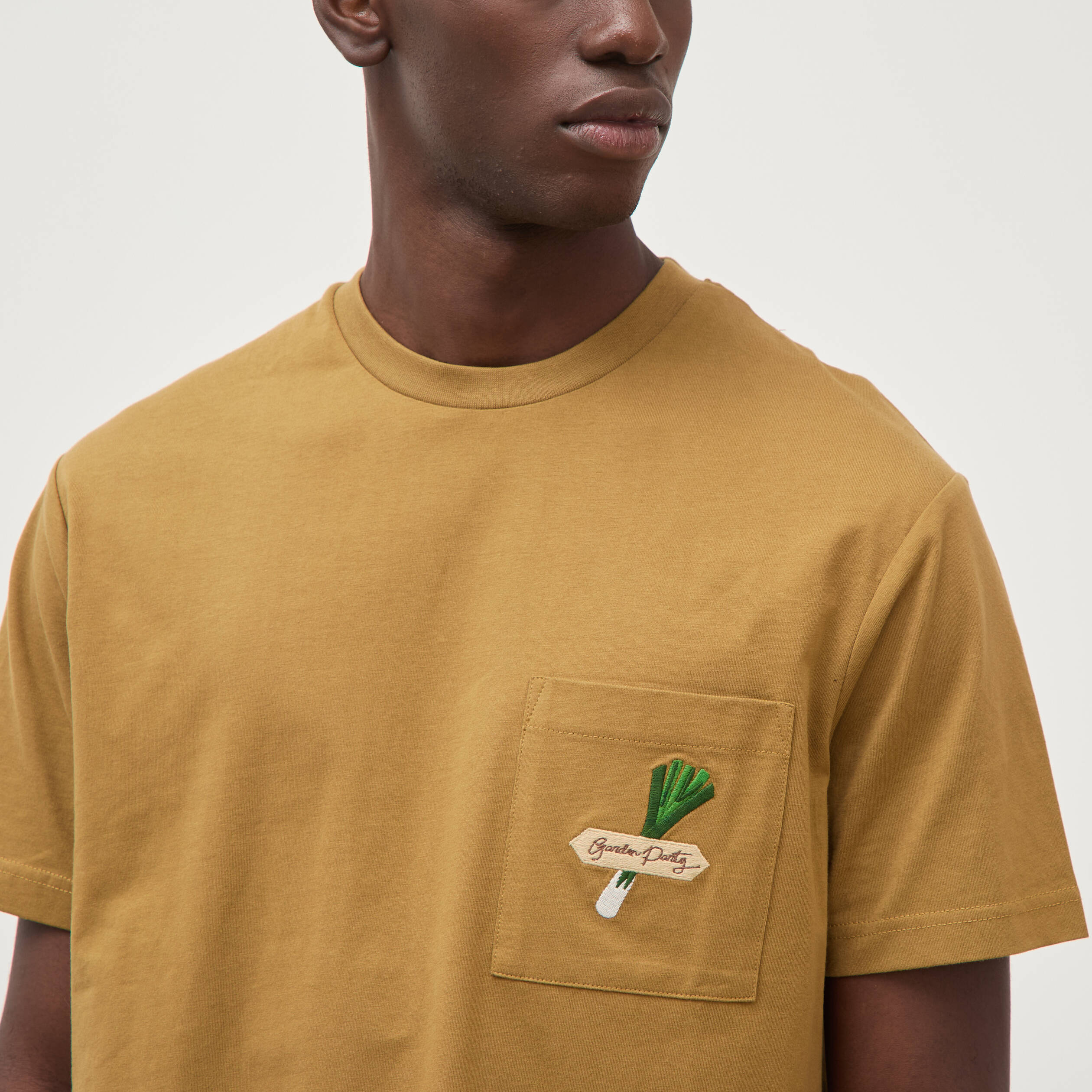 T-shirt en coton camel homme