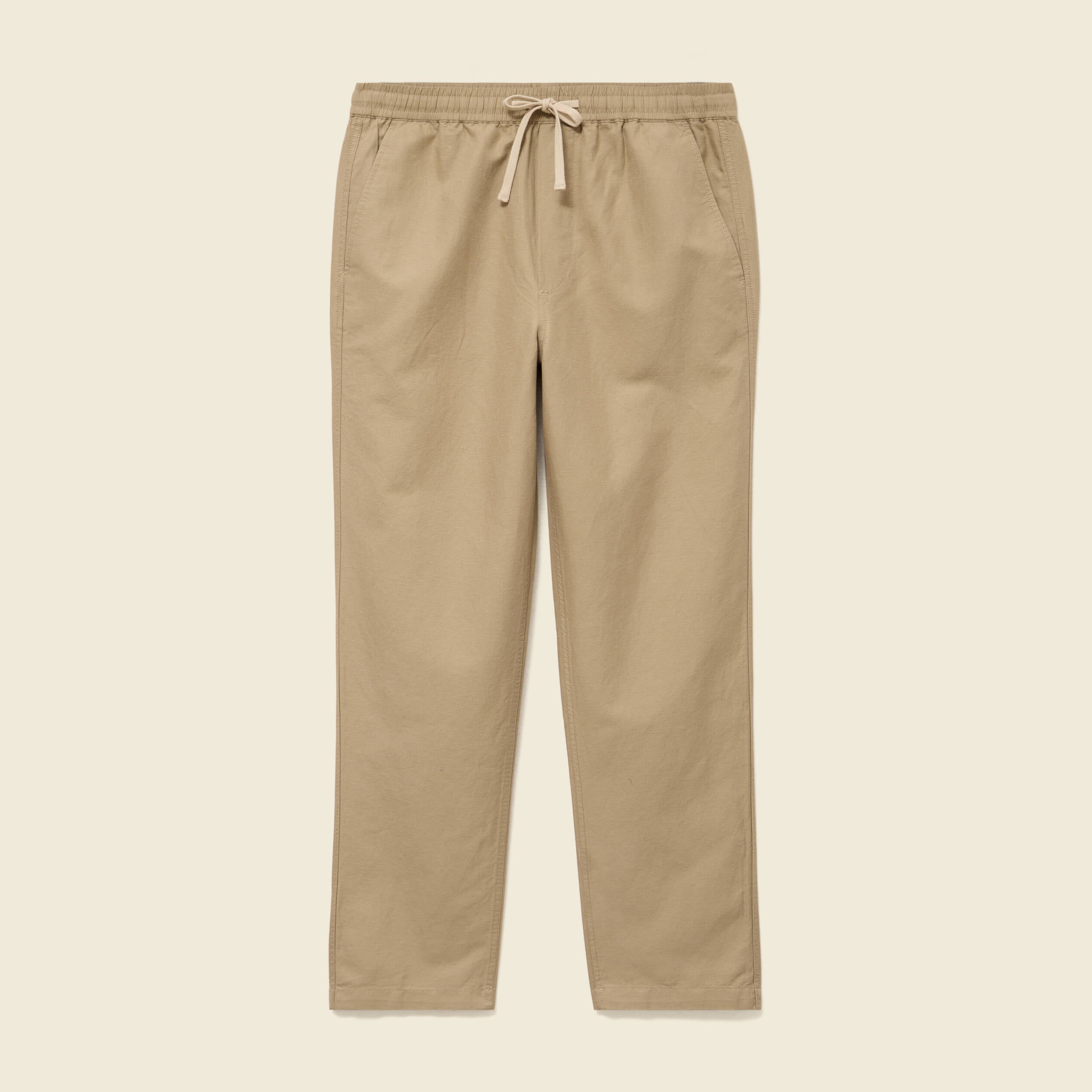 Pantalon coupe straight vert olive homme