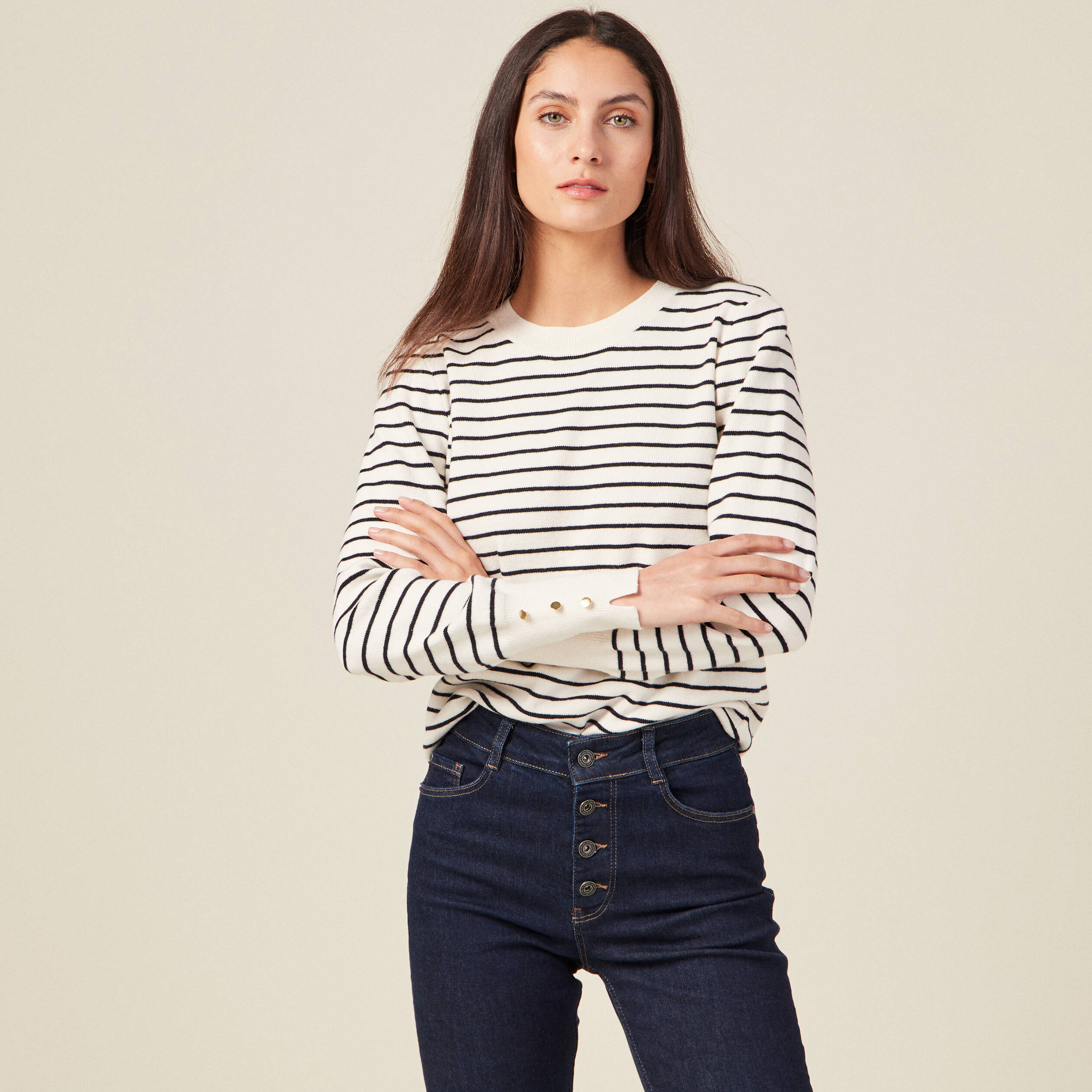 pull manches longues ecru femme Pull manches longues ecru femme