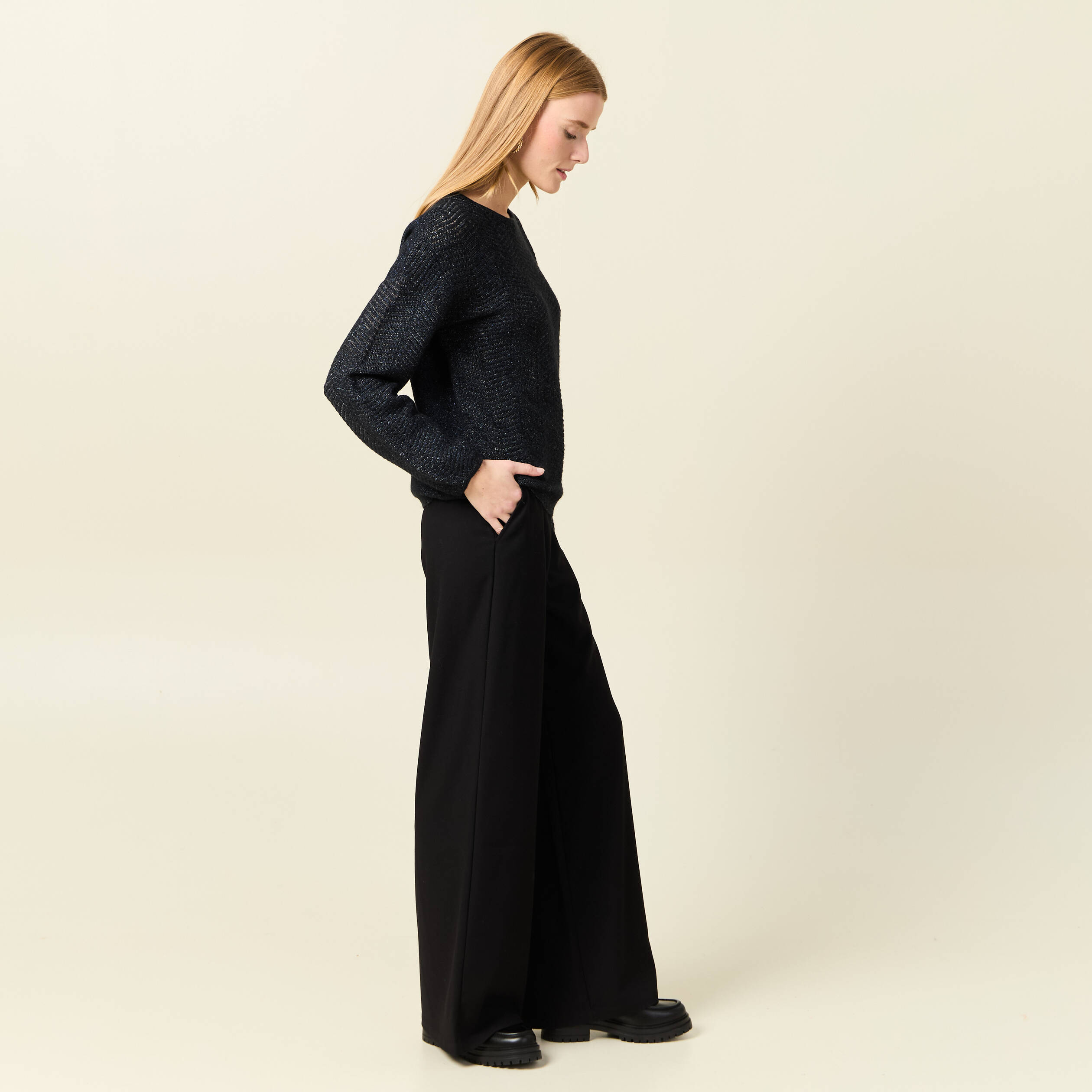 pull manches longues bleu marine femme Pull manches longues bleu marine femme