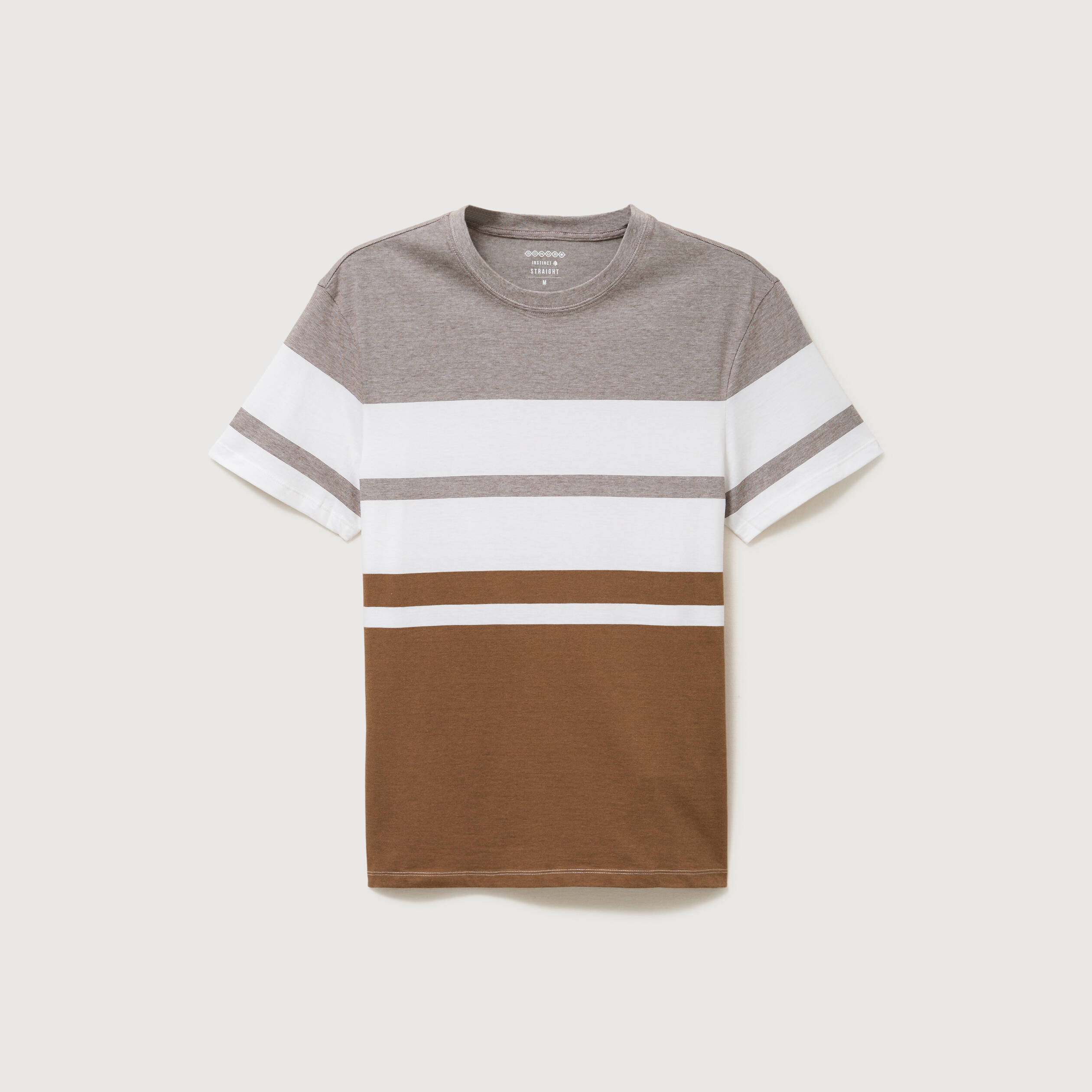 T-shirt manches courtes taupe homme