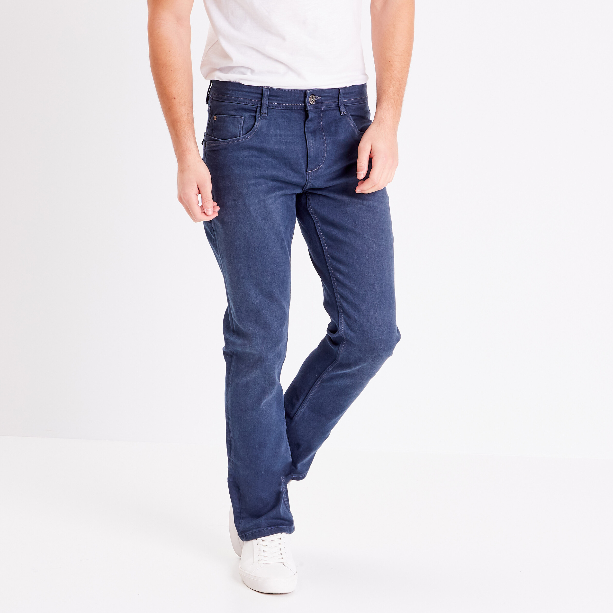 Jeans straight taille standard denim stone homme