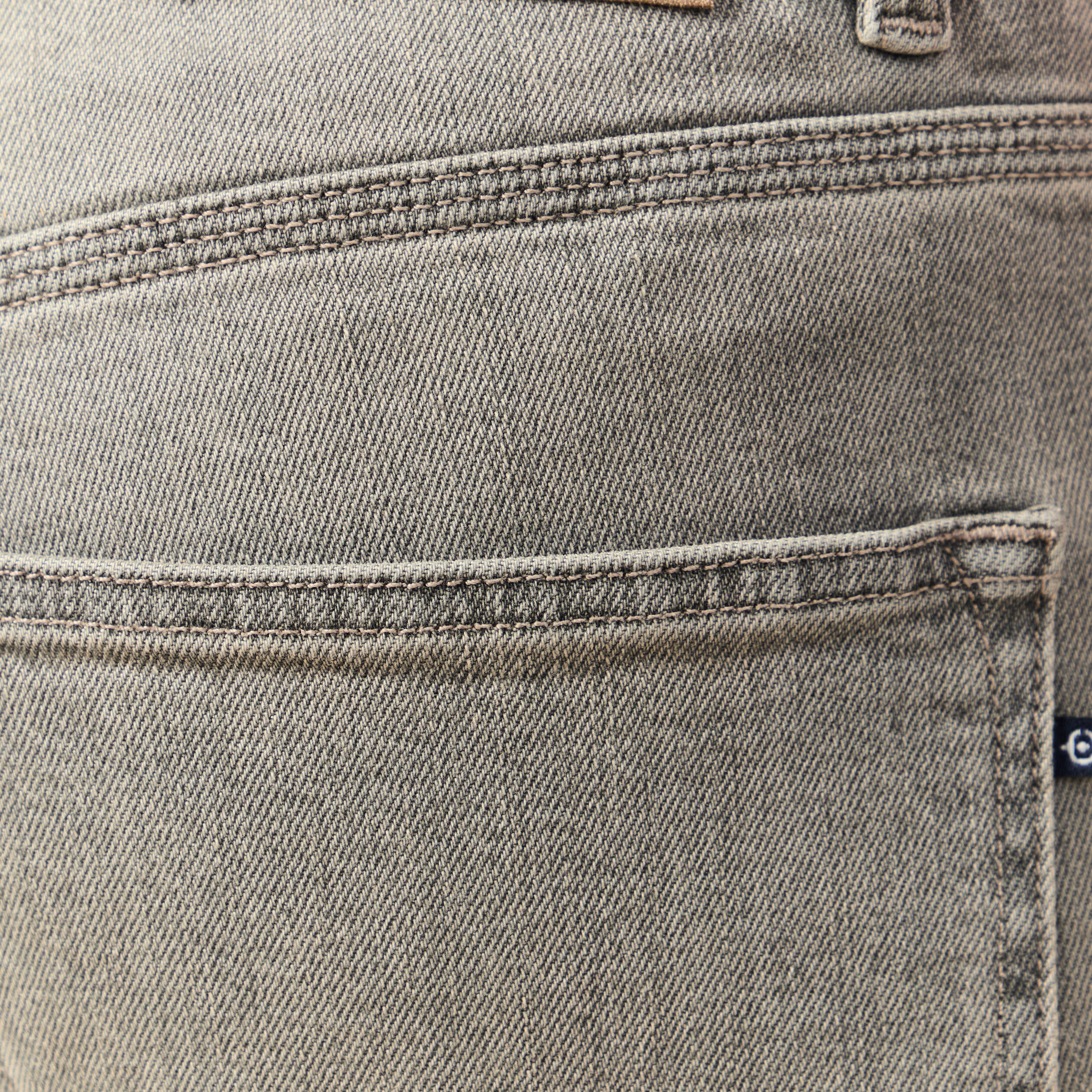 Jeans straight longueur 34 denim snow gris homme
