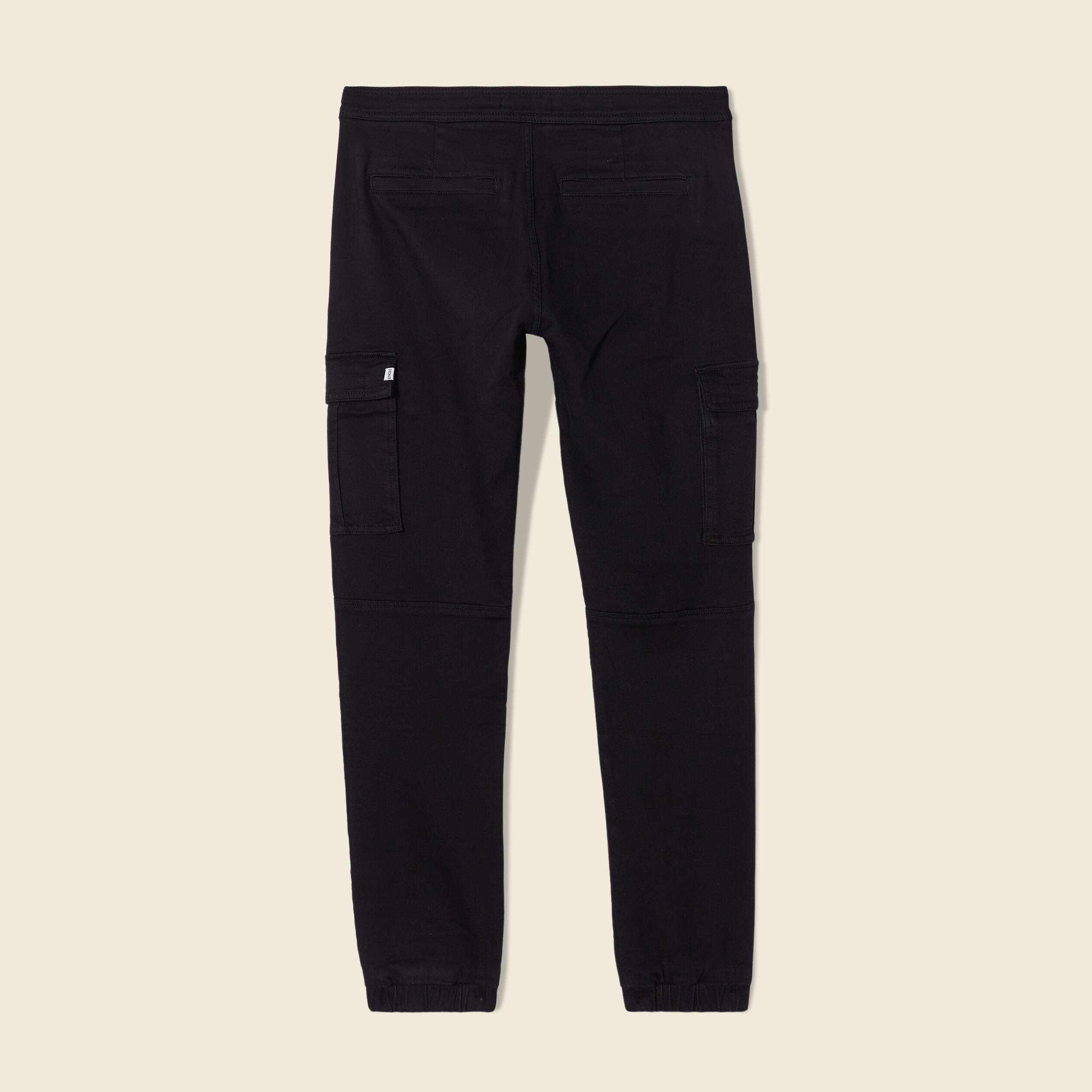 Pantalon battle bas resserr&eacute; noir homme