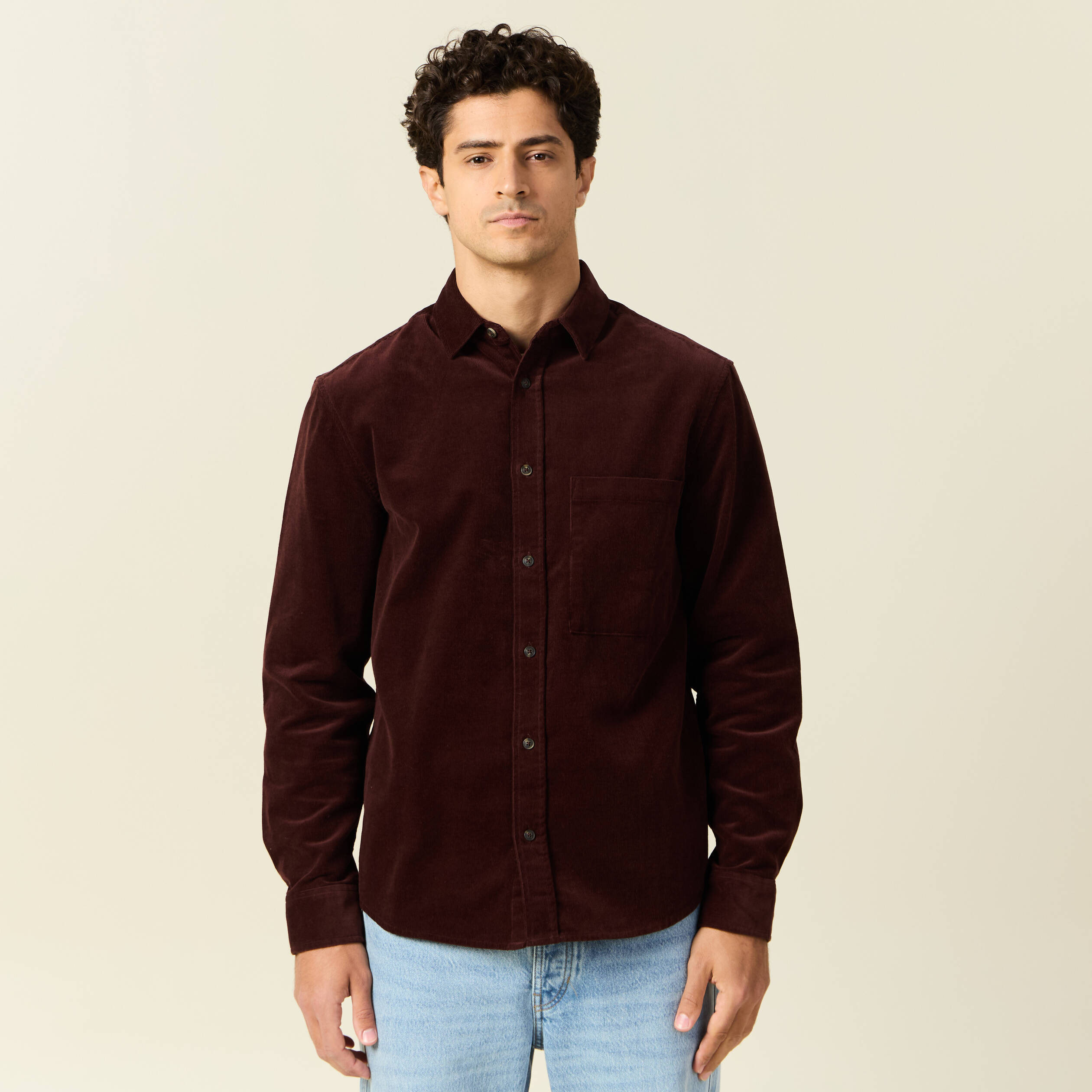 chemise manches longues bordeaux homme Chemise manches longues bordeaux homme