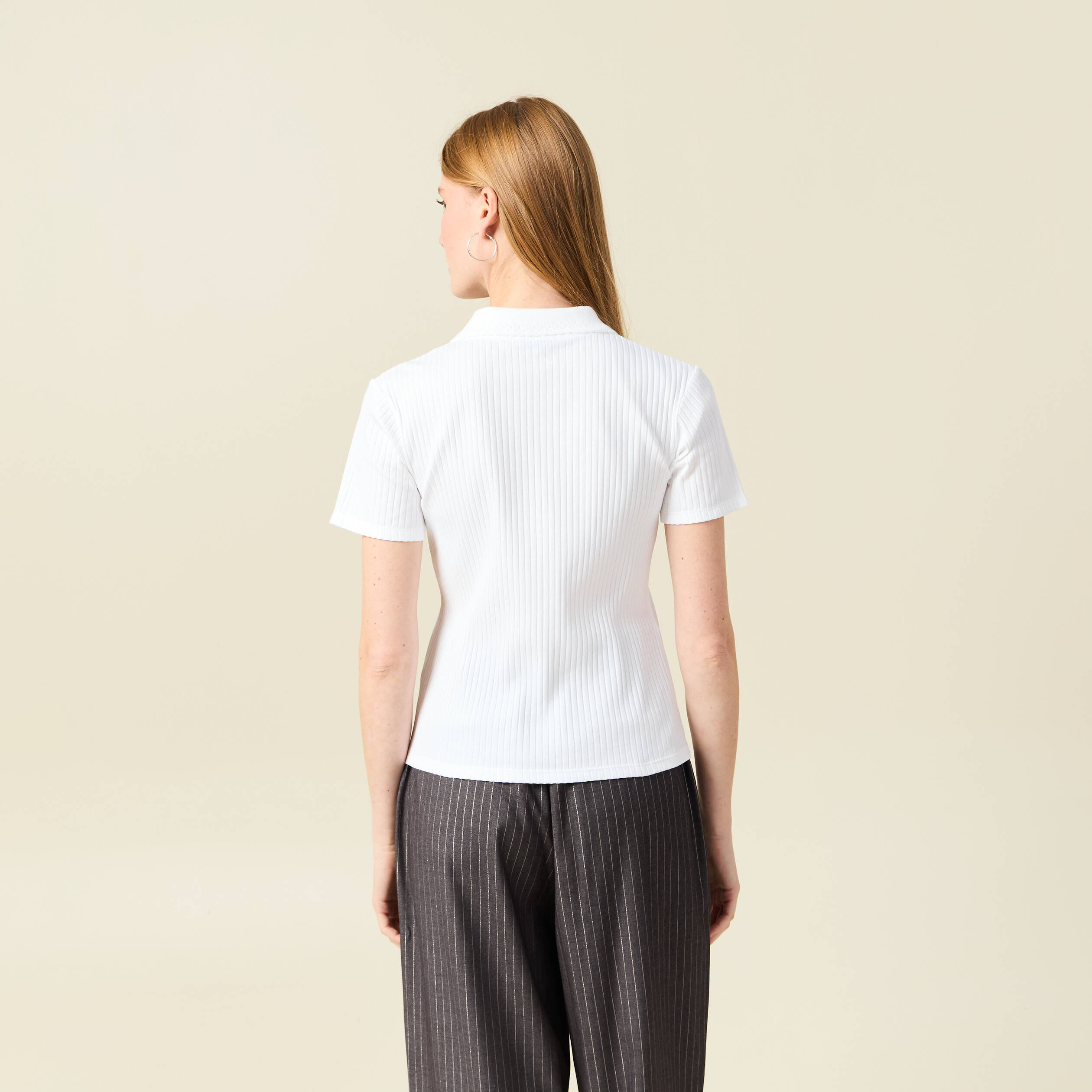 polo manches courtes blanc femme Polo manches courtes blanc femme