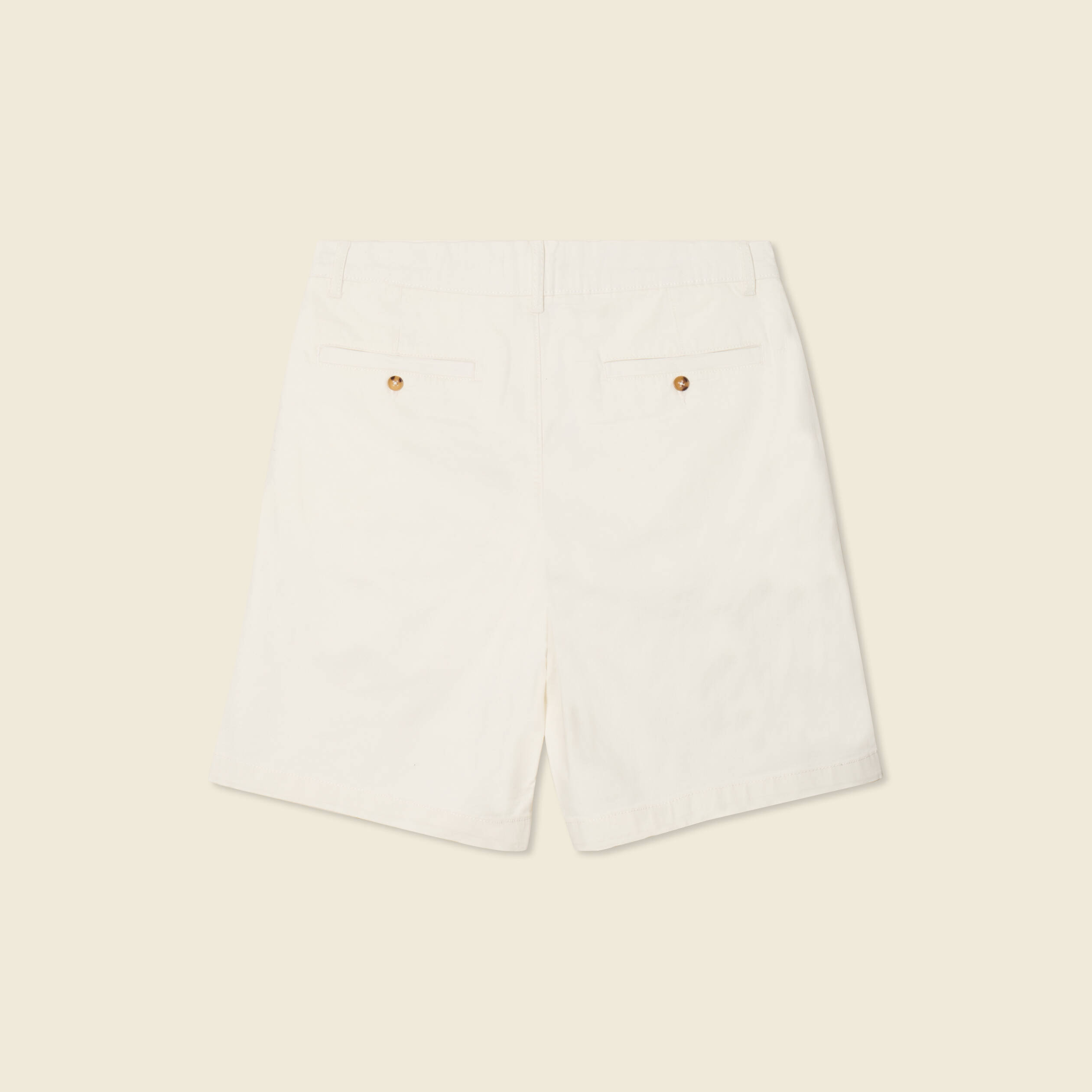 bermuda droit avec pinces ecru homme Bermuda droit avec pinces ecru homme