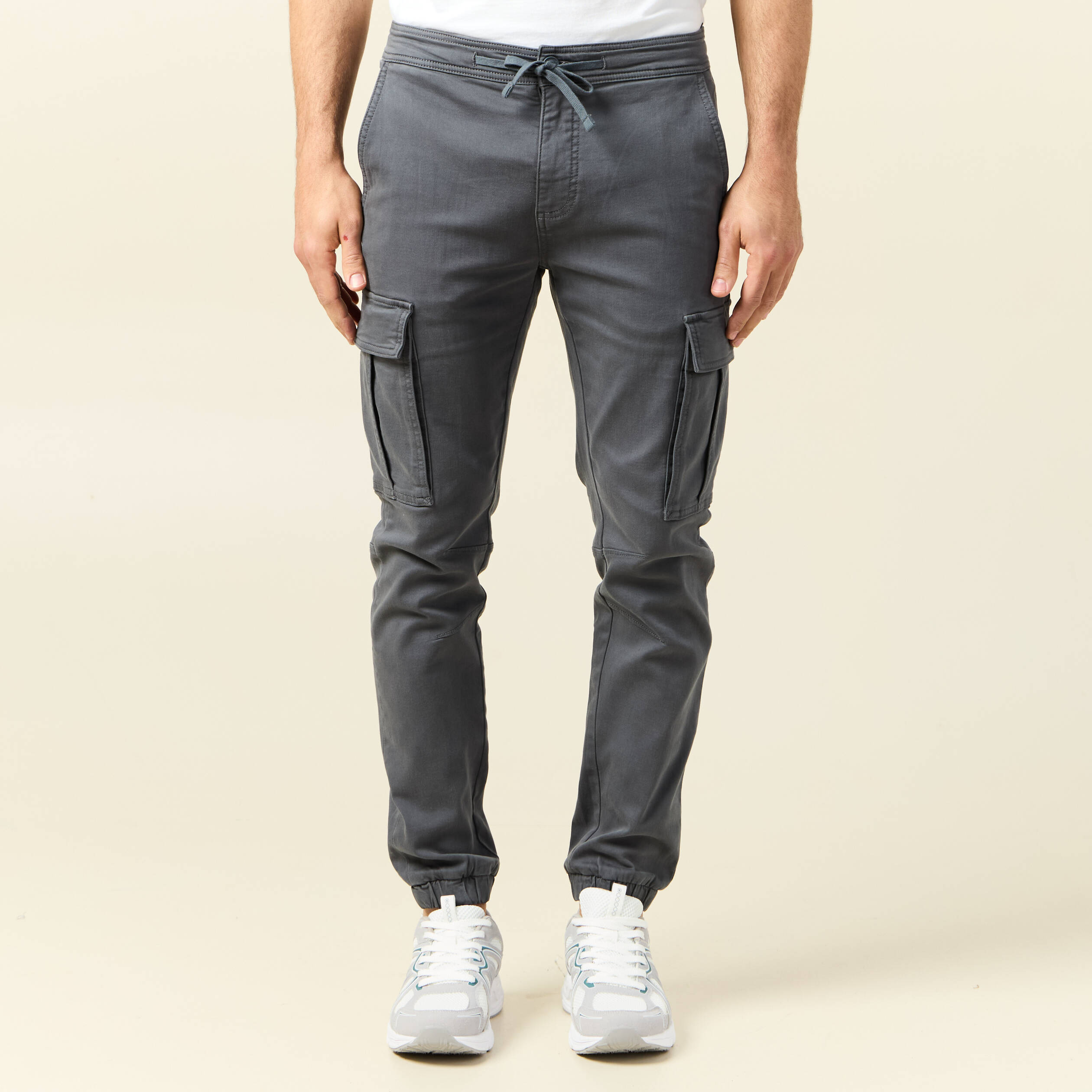 pantalon battle bas resserre vert fonce homme Pantalon battle bas resserré vert foncé homme
