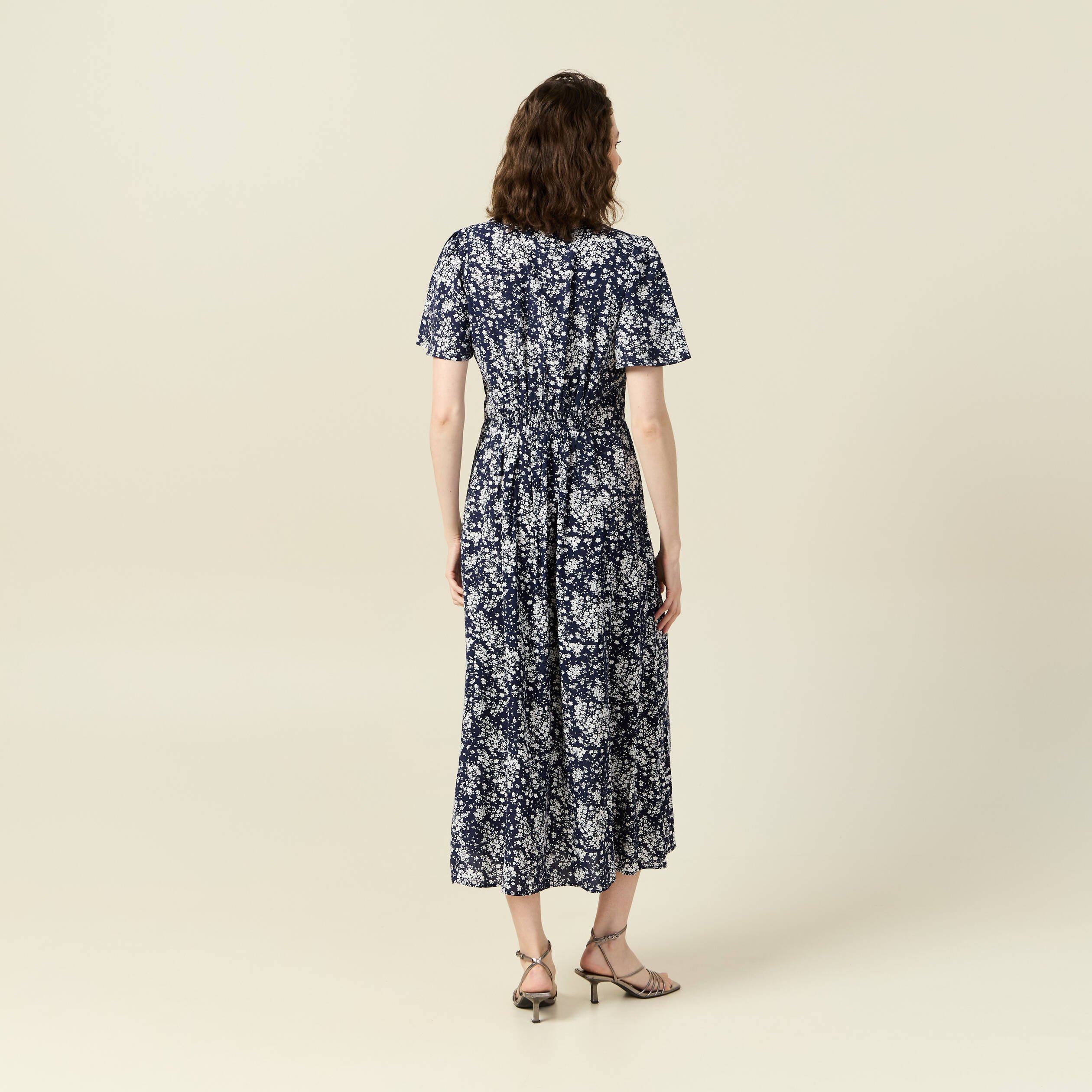 robe longue eco responsable bleu femme Robe longue éco-responsable bleu femme