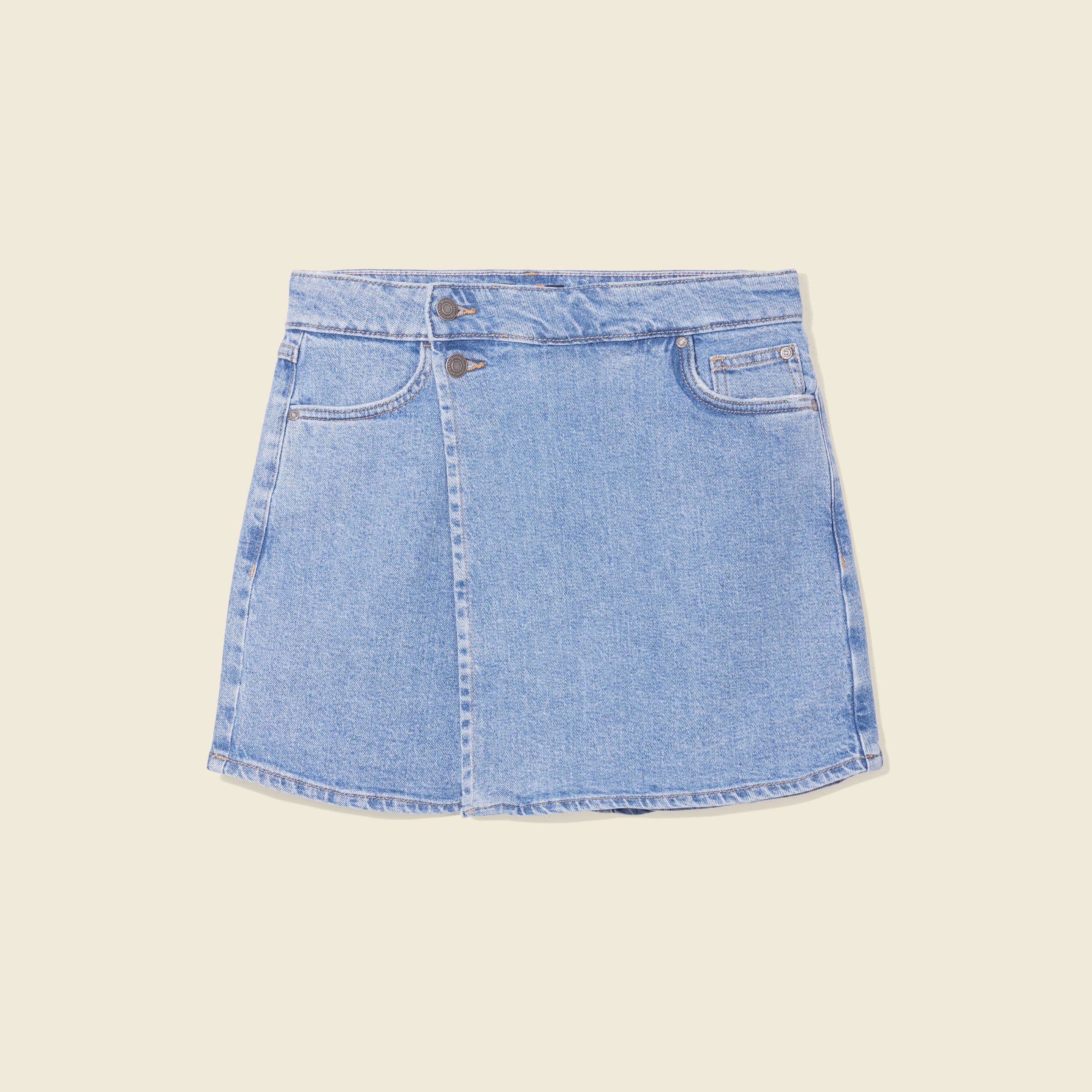 Jupe short best sale en jean femme