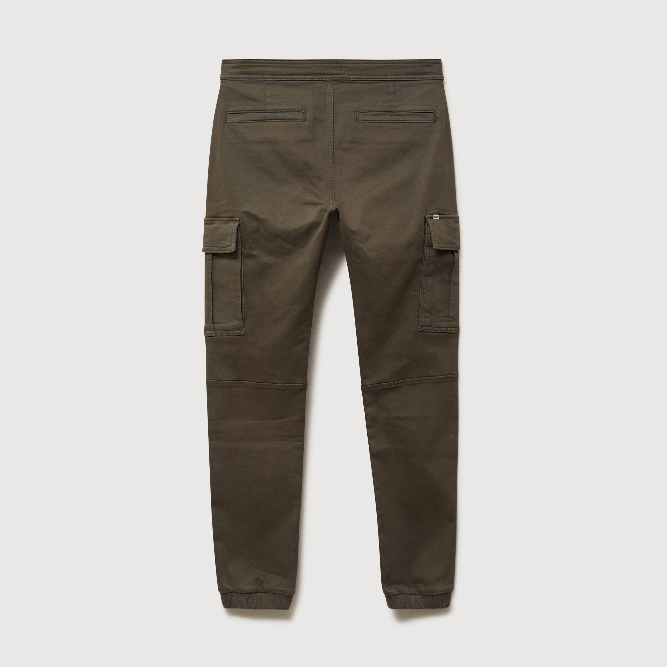 Pantalon battle bas resserr&eacute; vert kaki homme