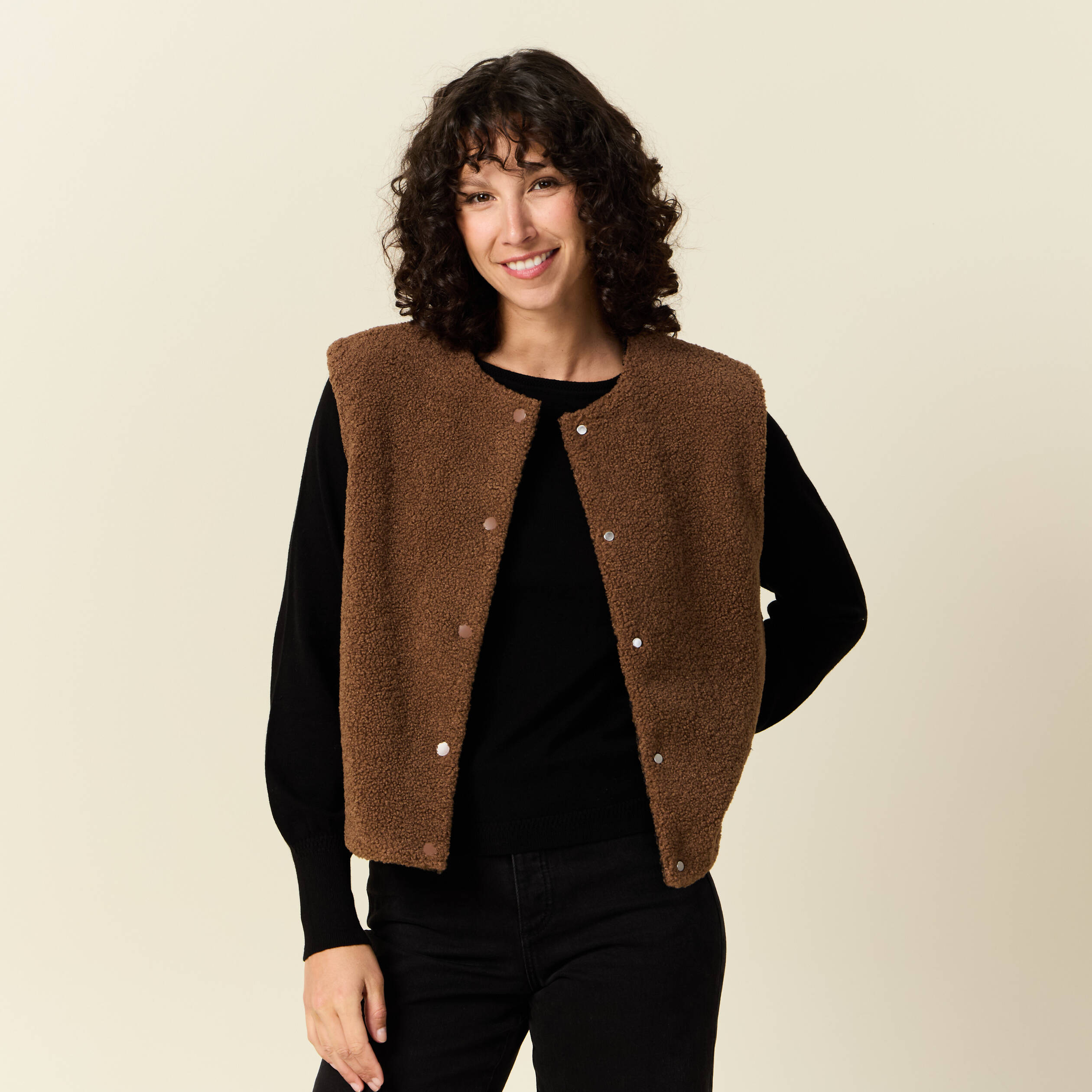 bonobo pull sans manches bleu Gilet Sans Manche Femme Cardigan Femme Caroll Gilet Sans Manches