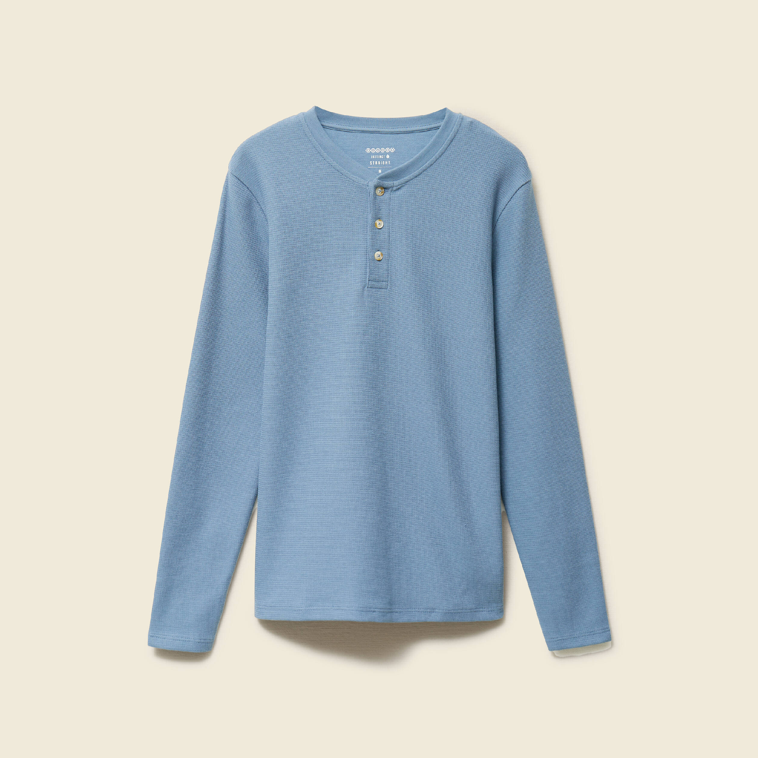 T-shirt manches longues bleu fonc&eacute; homme