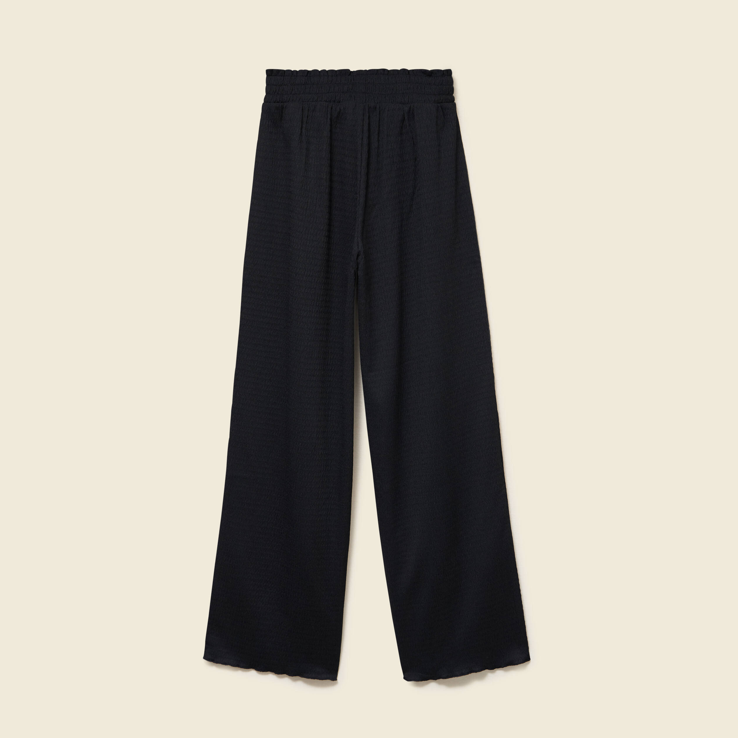 Pantalon loose avec ceinture noir femme