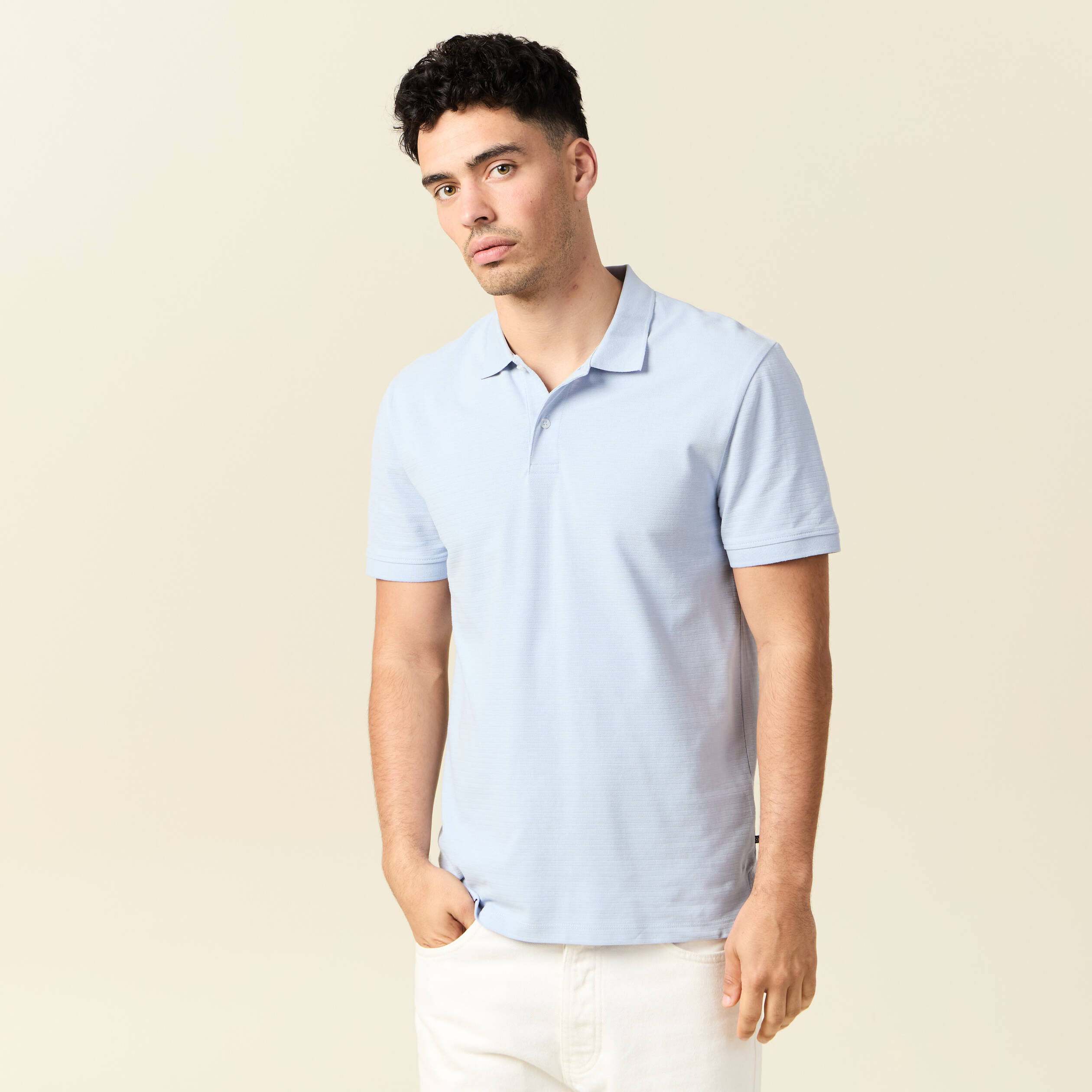 polo eco responsable denim snow gris homme Polo éco-responsable denim snow gris homme
