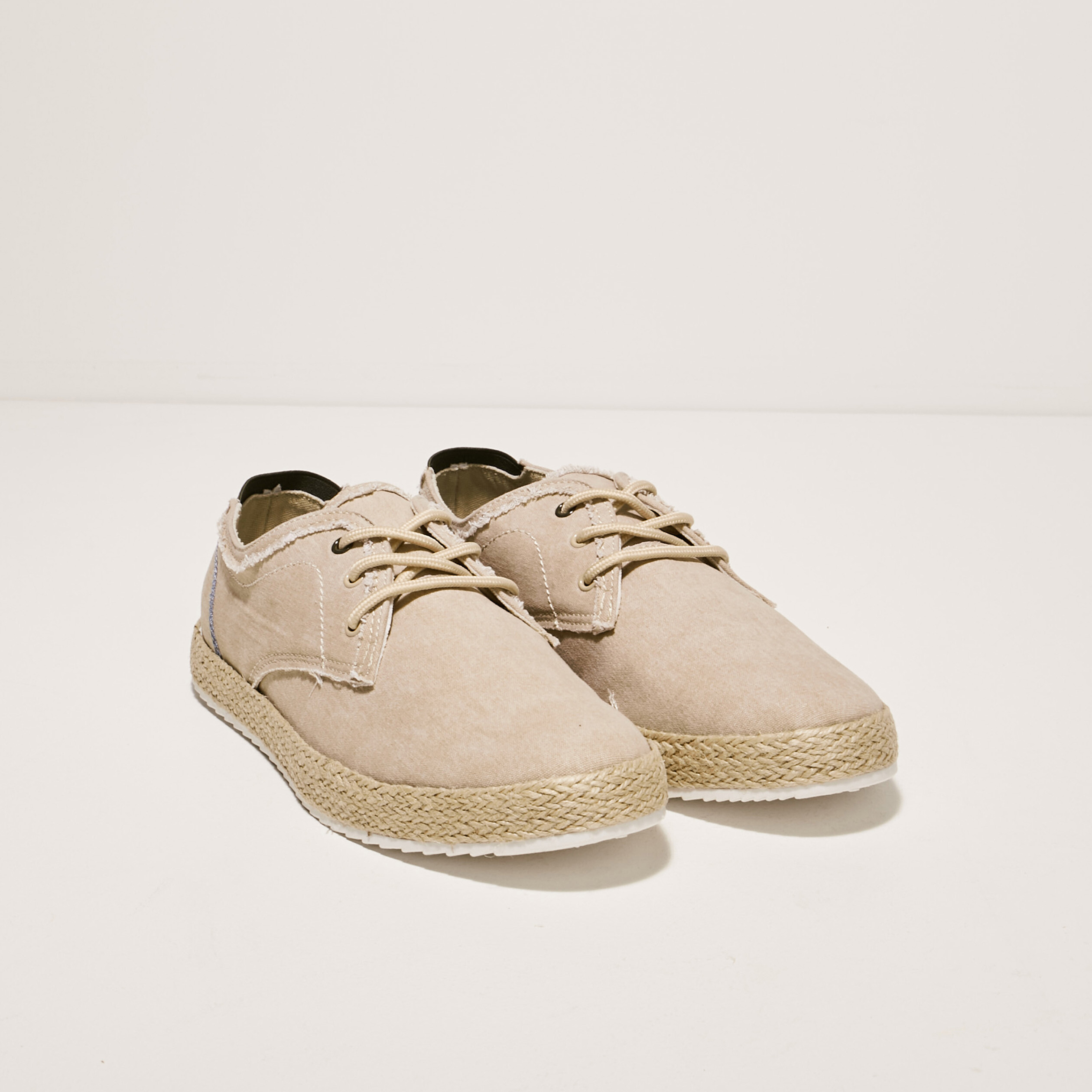 Espadrilles plates sable homme