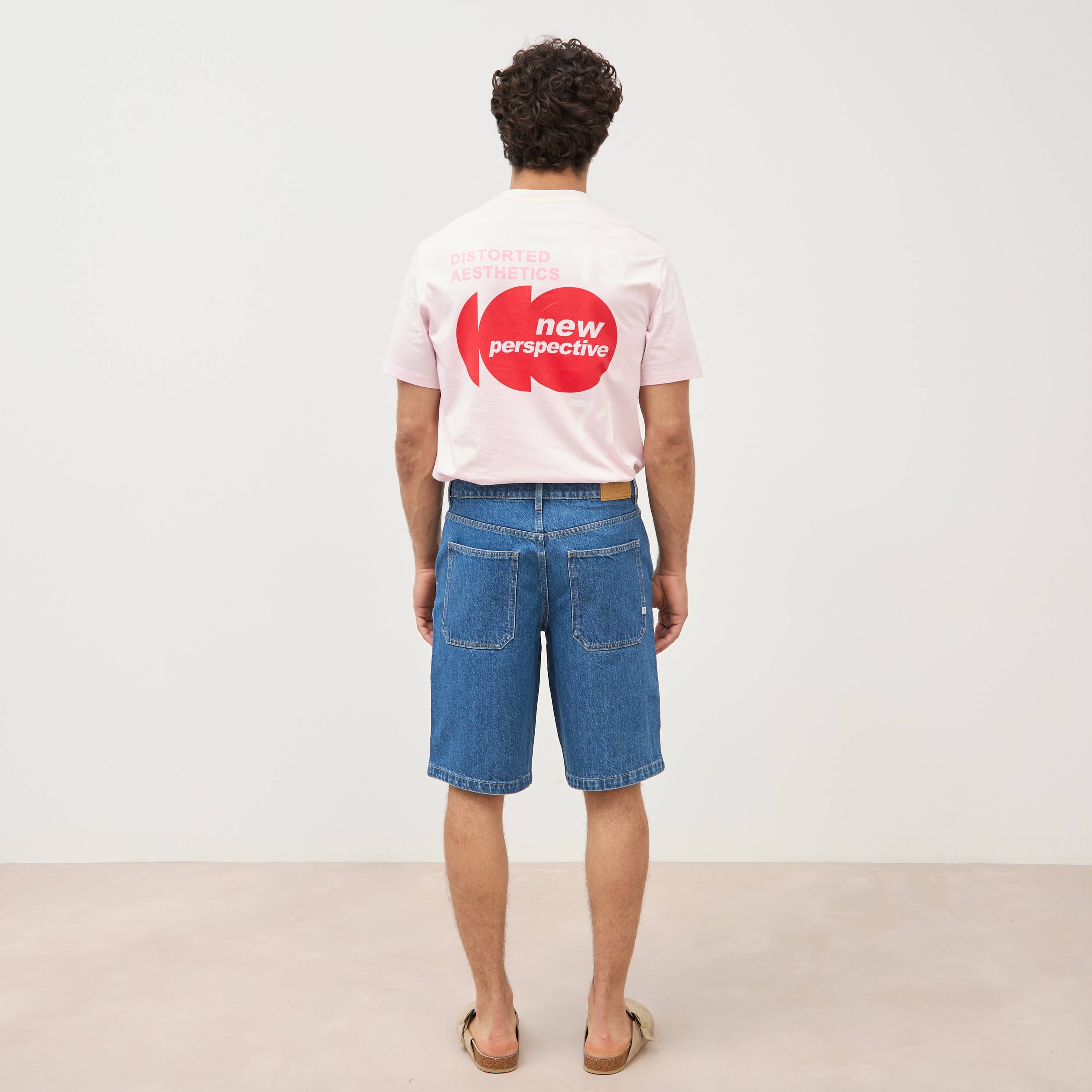 Bermuda en jean coton denim stone homme