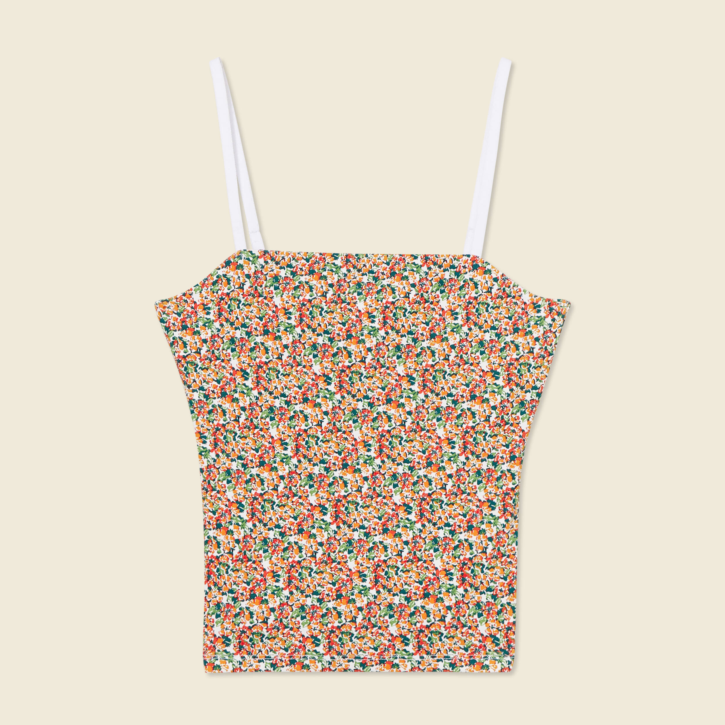 bustier cropped a bretelles blanc femme Bustier cropped à bretelles blanc femme