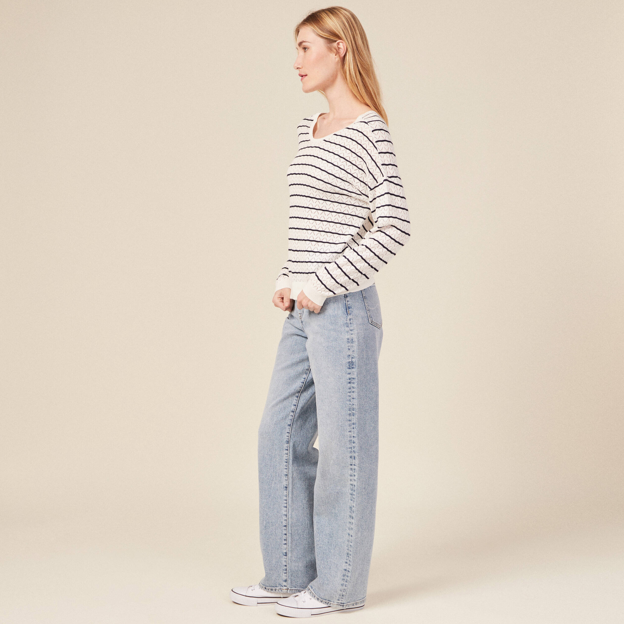 pull manches longues ecru femme Pull manches longues ecru femme