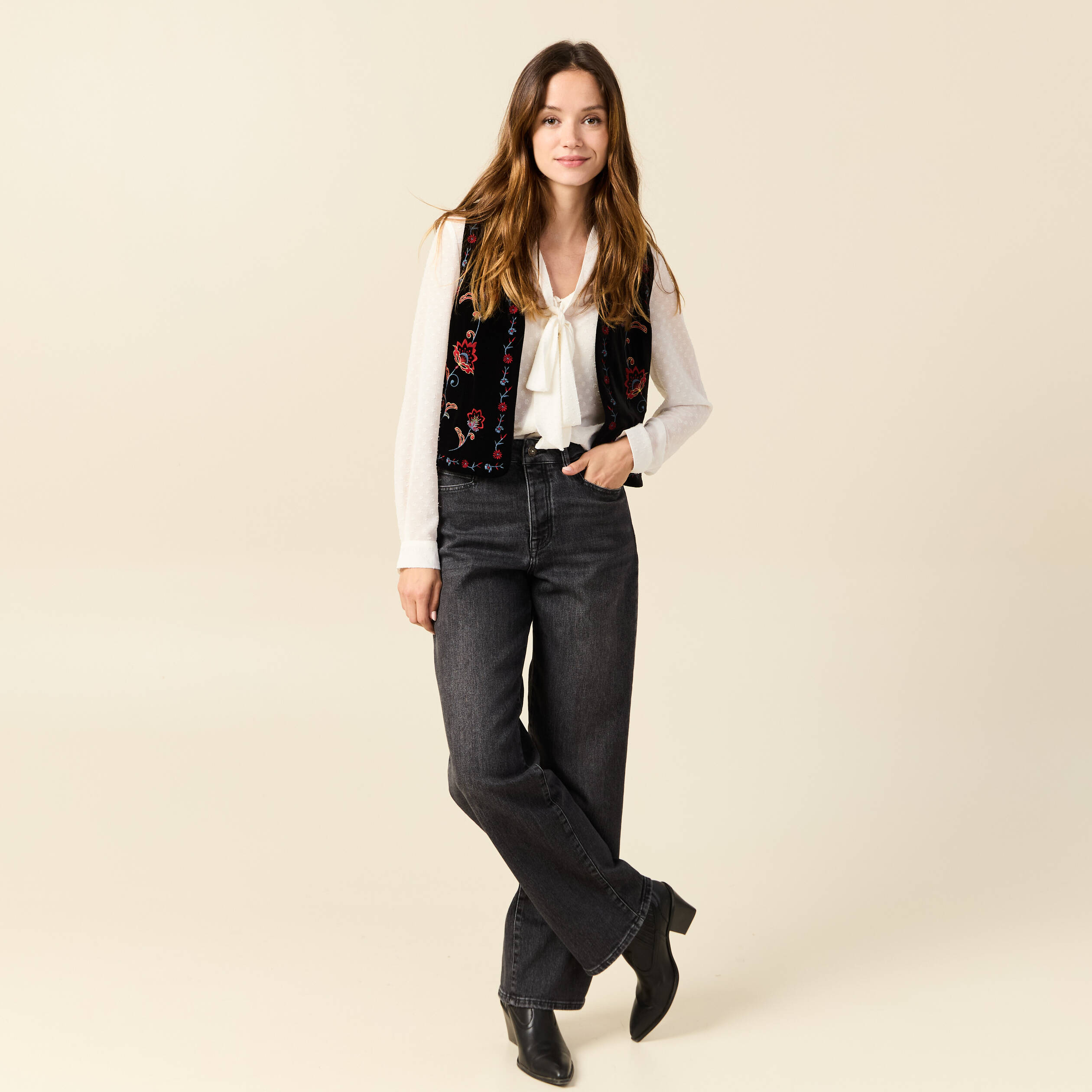 Vest noir femme outlet