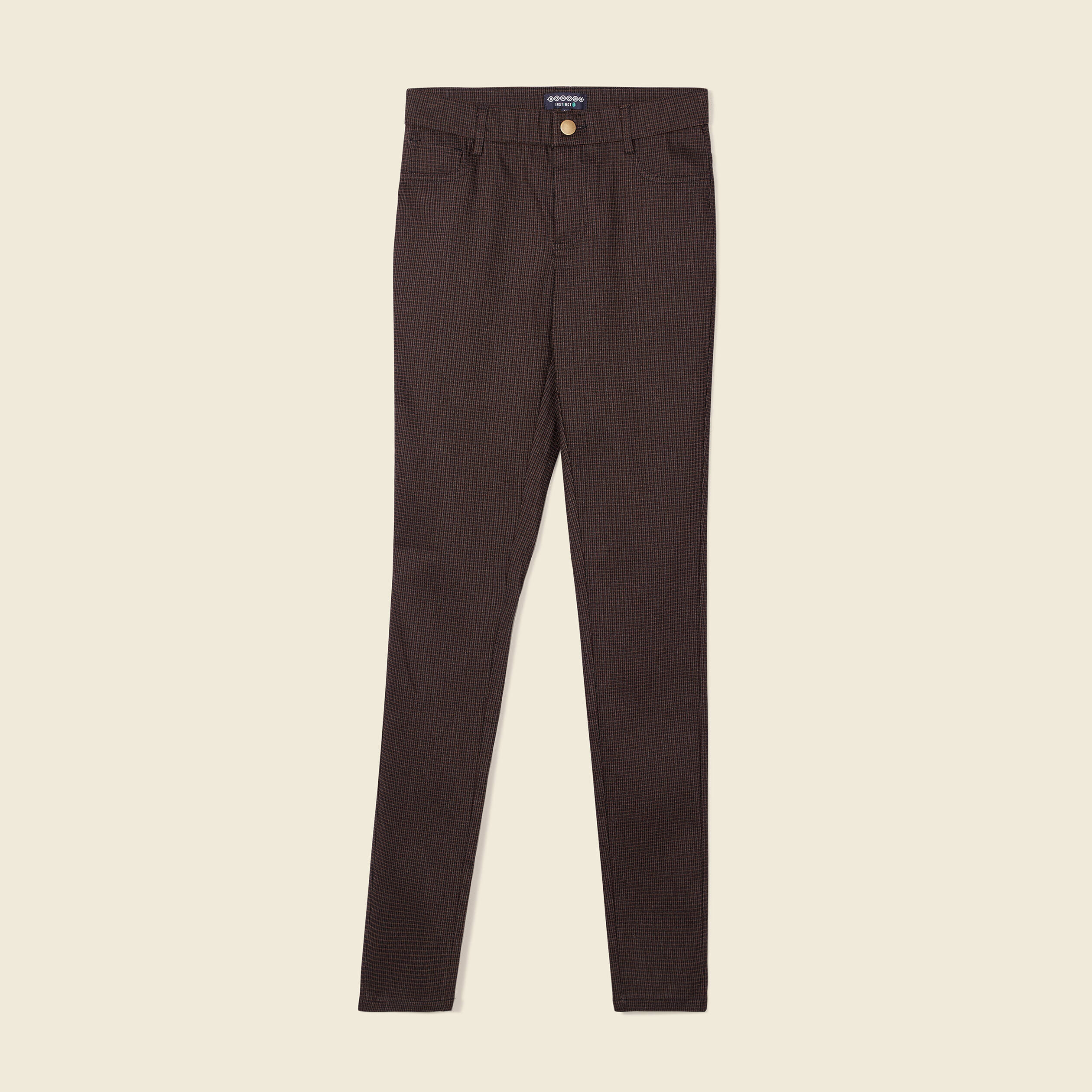 pantalon skinny marron femme Pantalon skinny marron femme