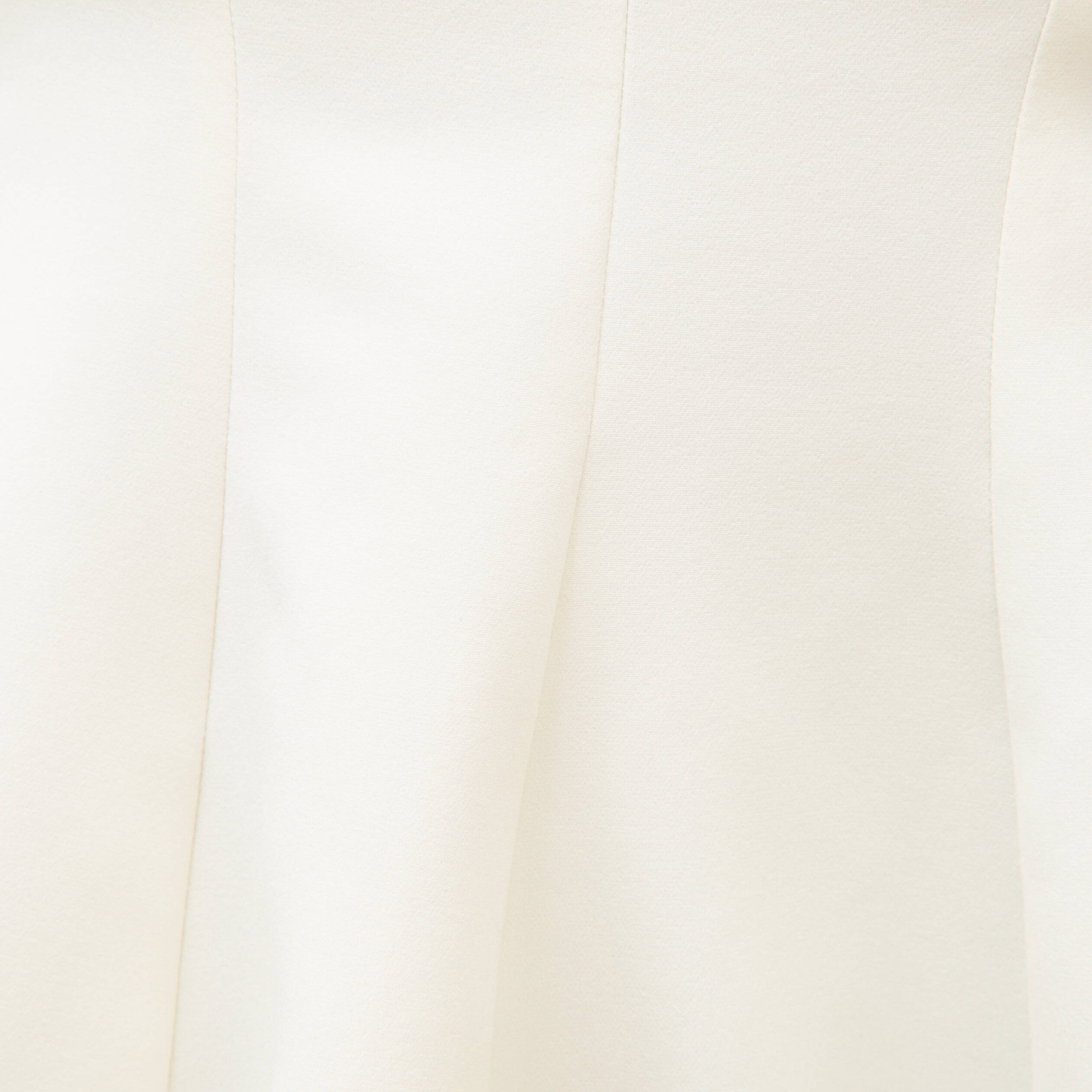 Top bustier &agrave; volants doubl&eacute; ecru femme