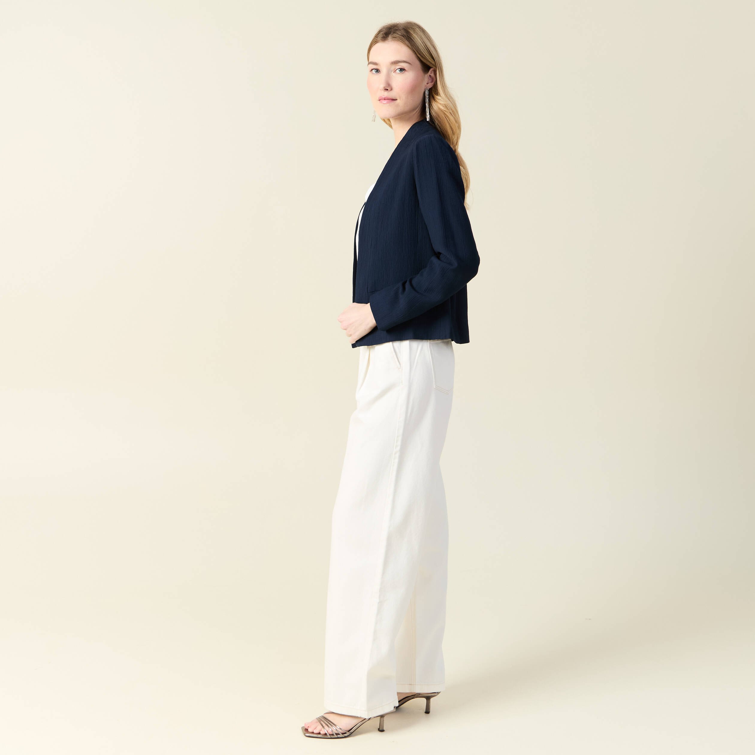 veste esprit blazer fluide bleu marine femme Veste esprit blazer fluide bleu marine femme