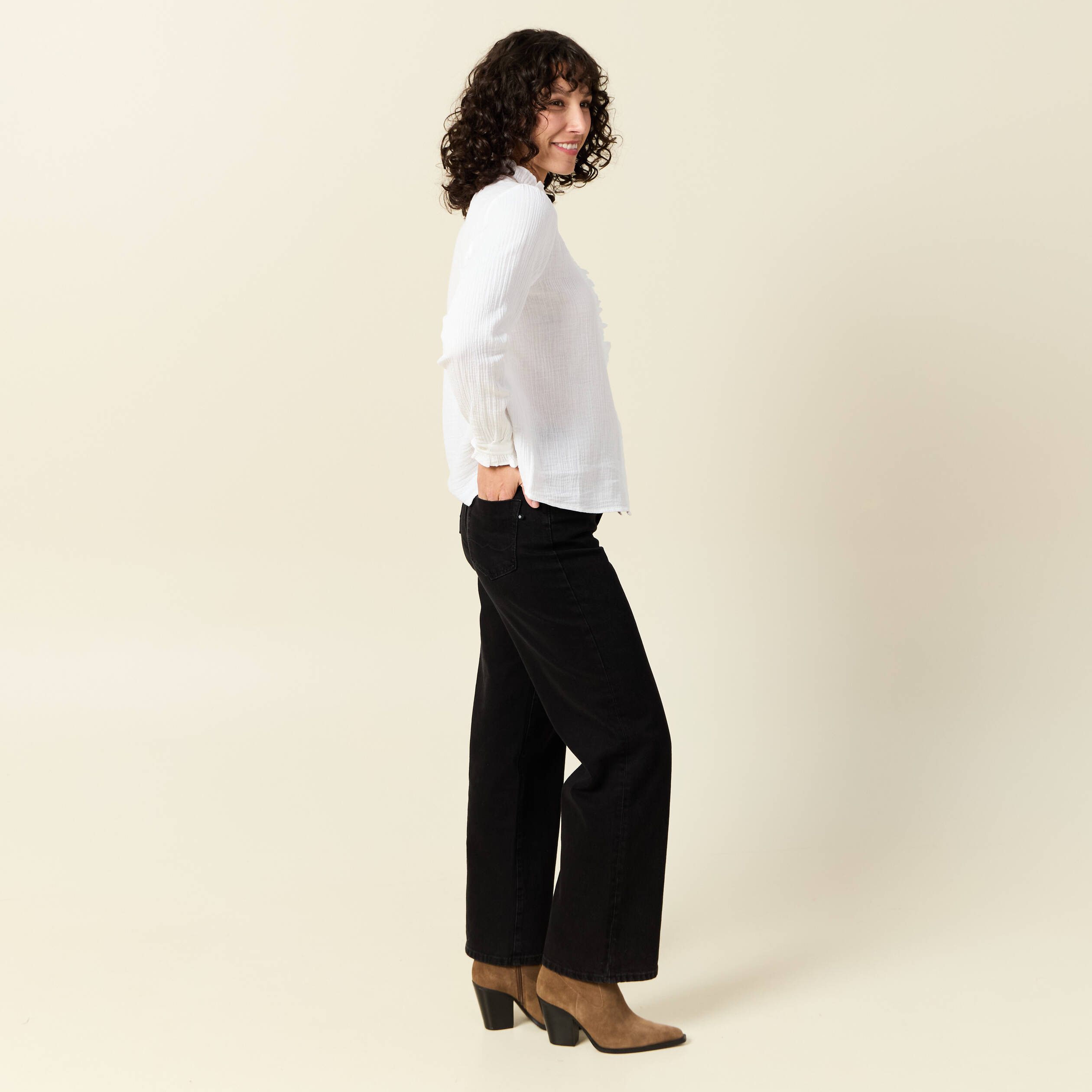 chemise manches longues blanc femme Chemise manches longues blanc femme
