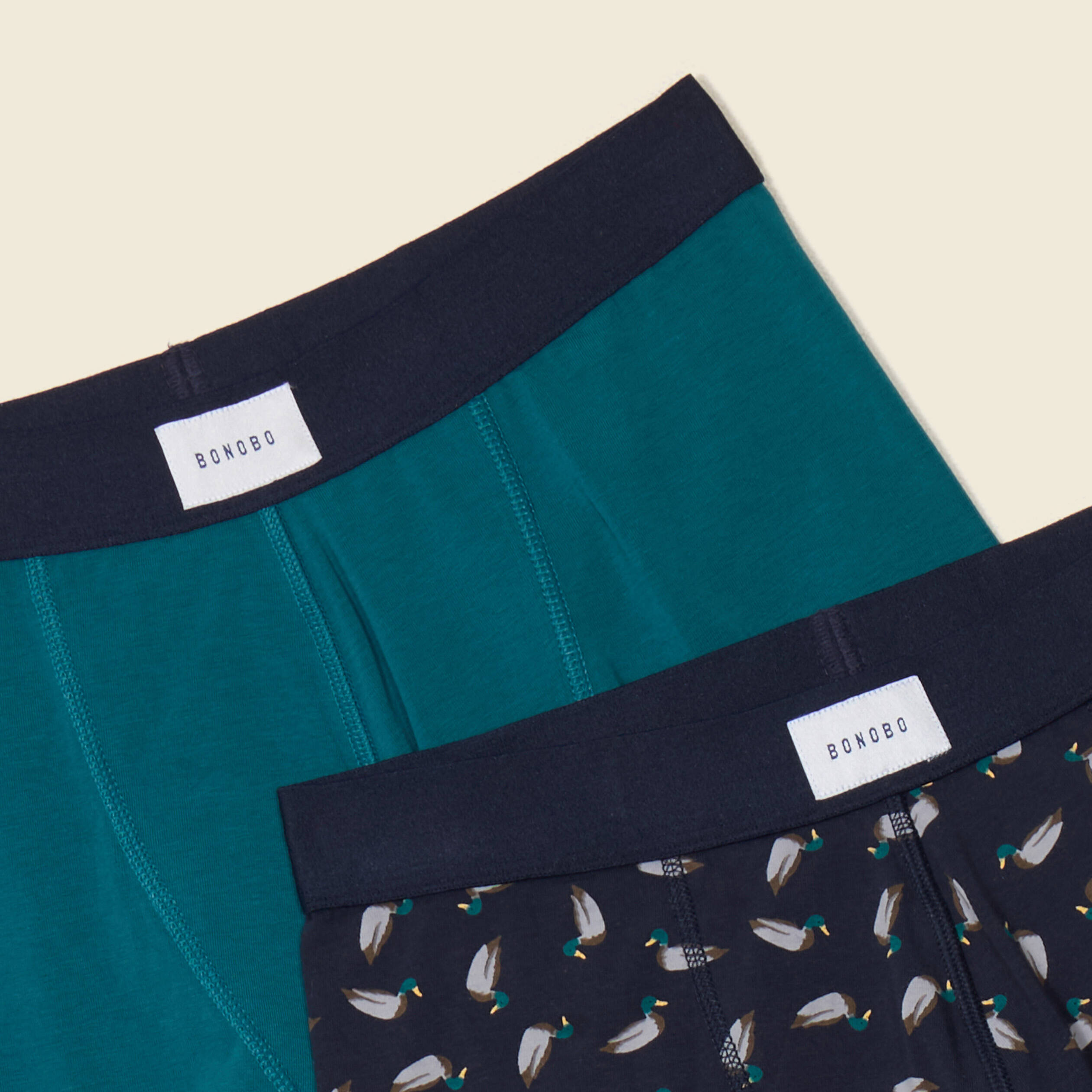 lot 2 boxers vert fonce homme Lot 2 boxers vert foncé homme