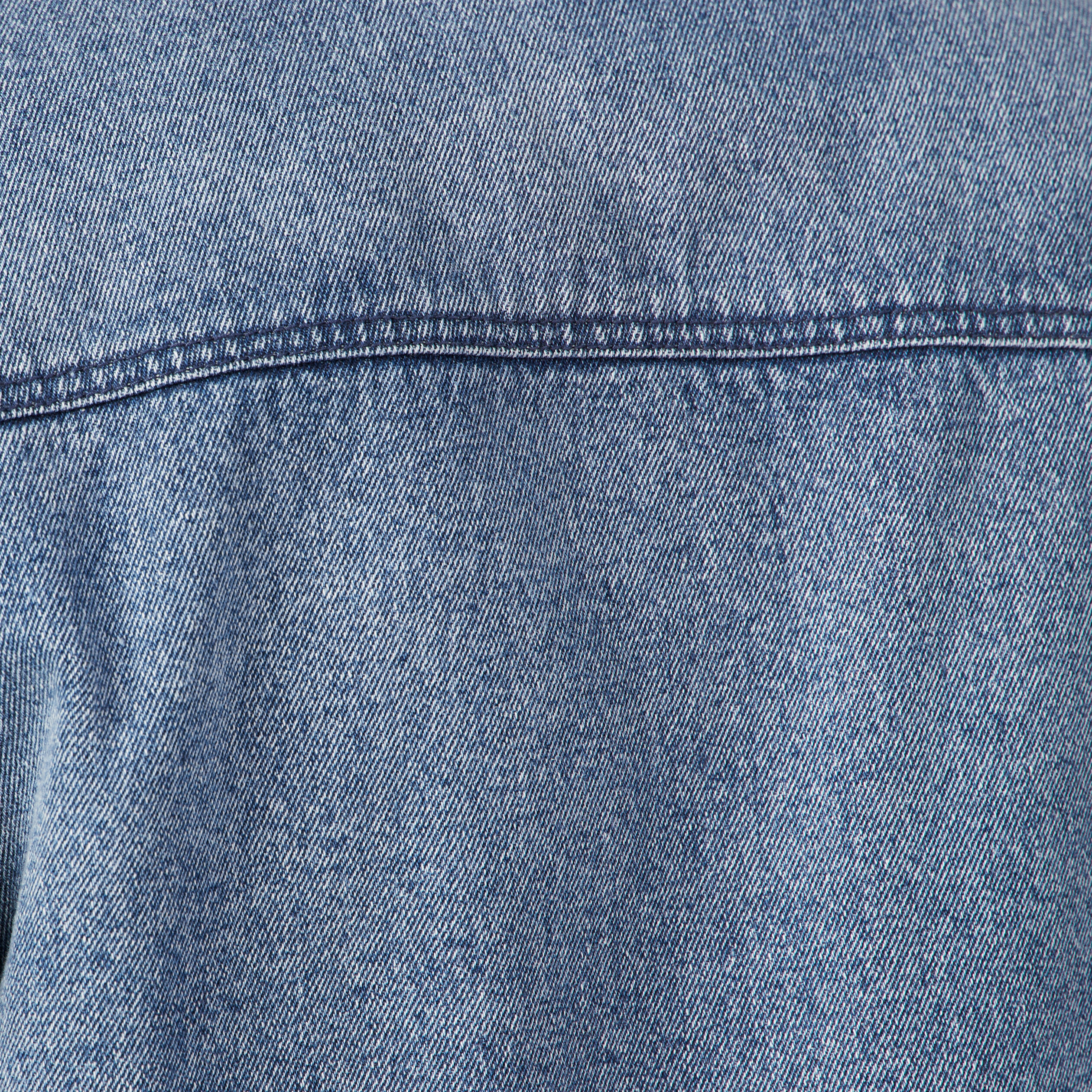 Blouson droit en jean denim stone homme