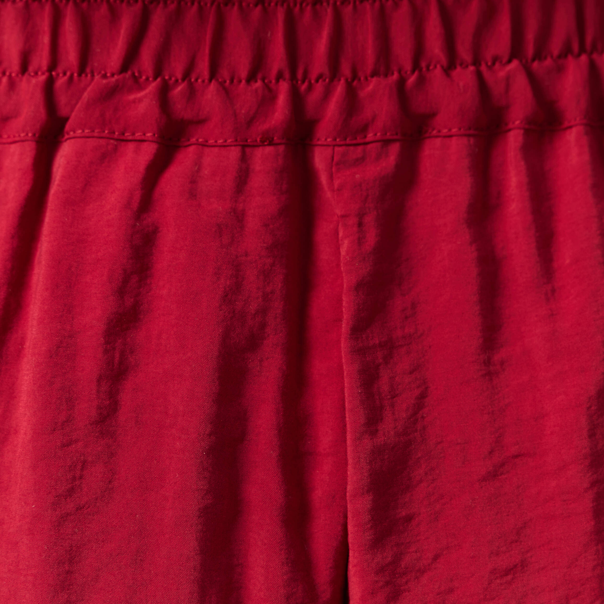 Pantalon large fluide rouge fonc&eacute; femme
