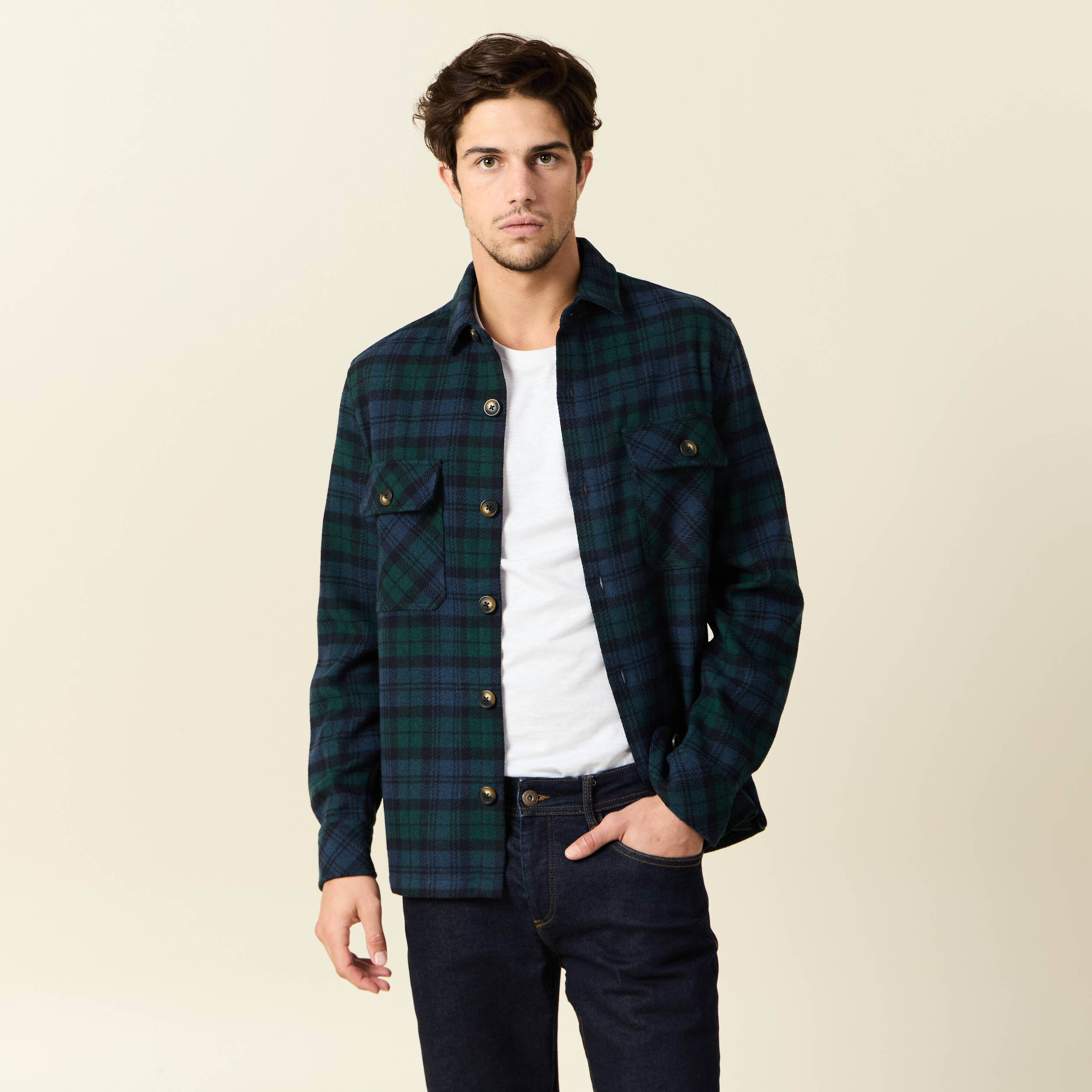 chemise manches longues bleu marine homme Chemise manches longues bleu marine homme
