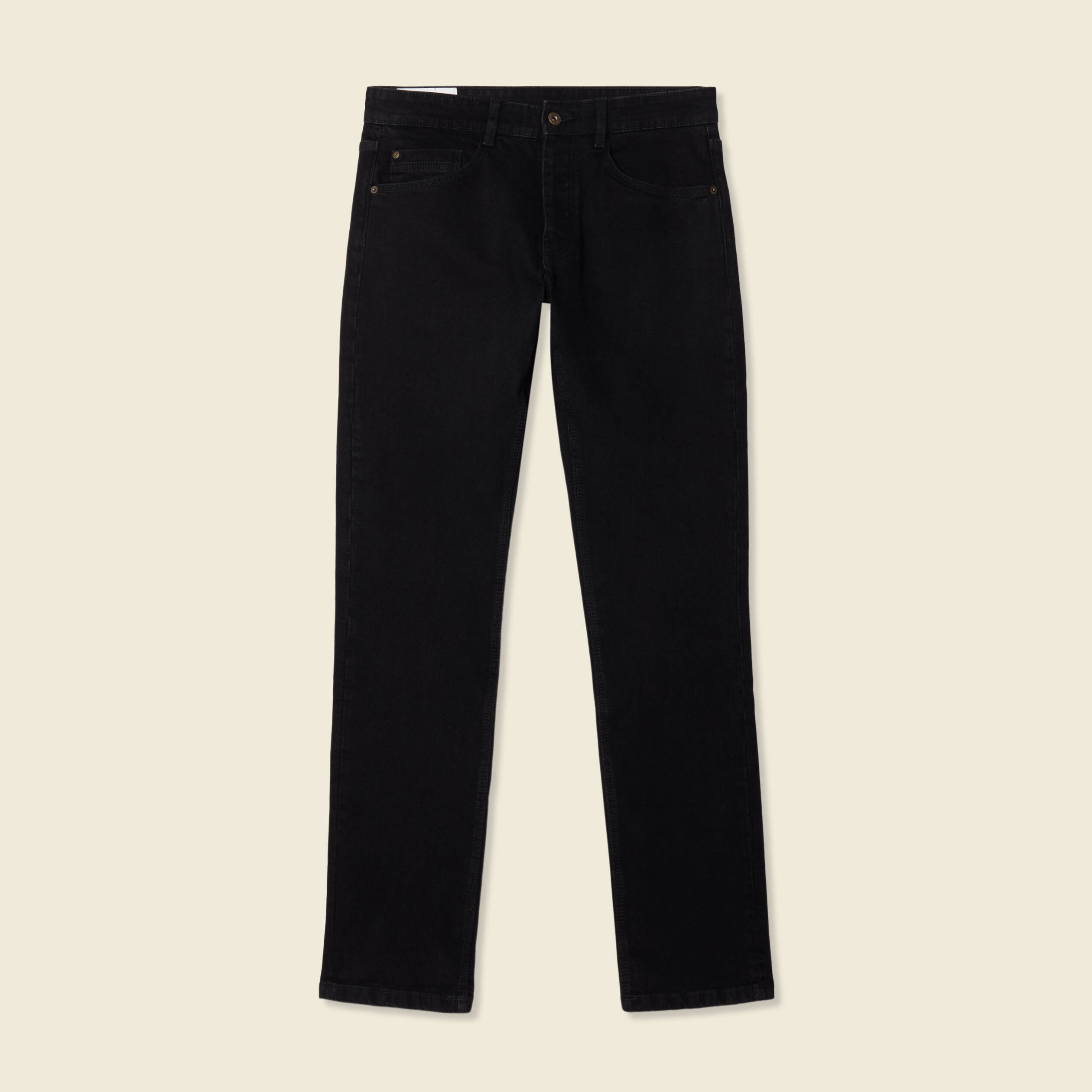 jeans straight 5 poches denim noir homme Jeans straight 5 poches denim noir homme