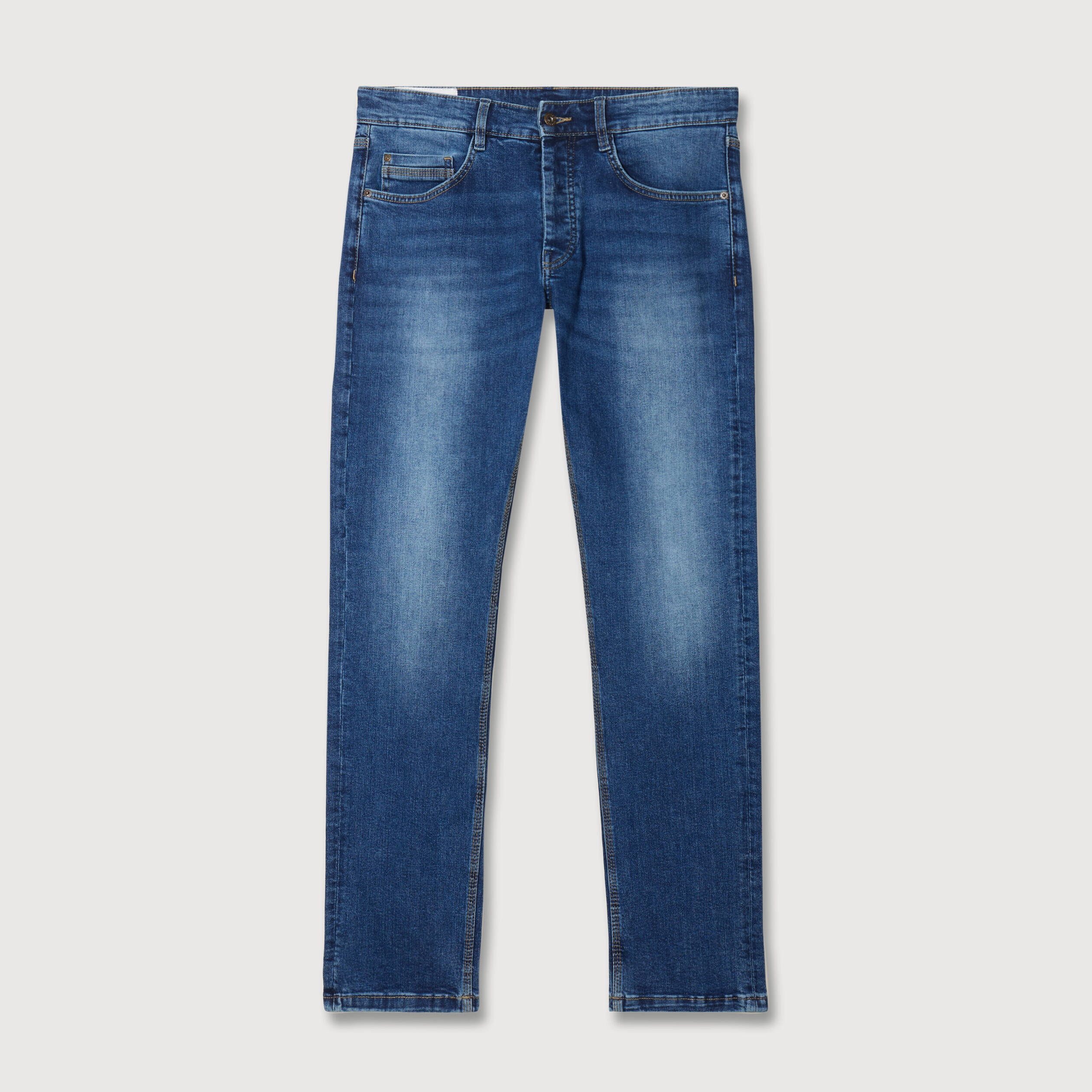 Jeans straight longueur 32 denim stone homme