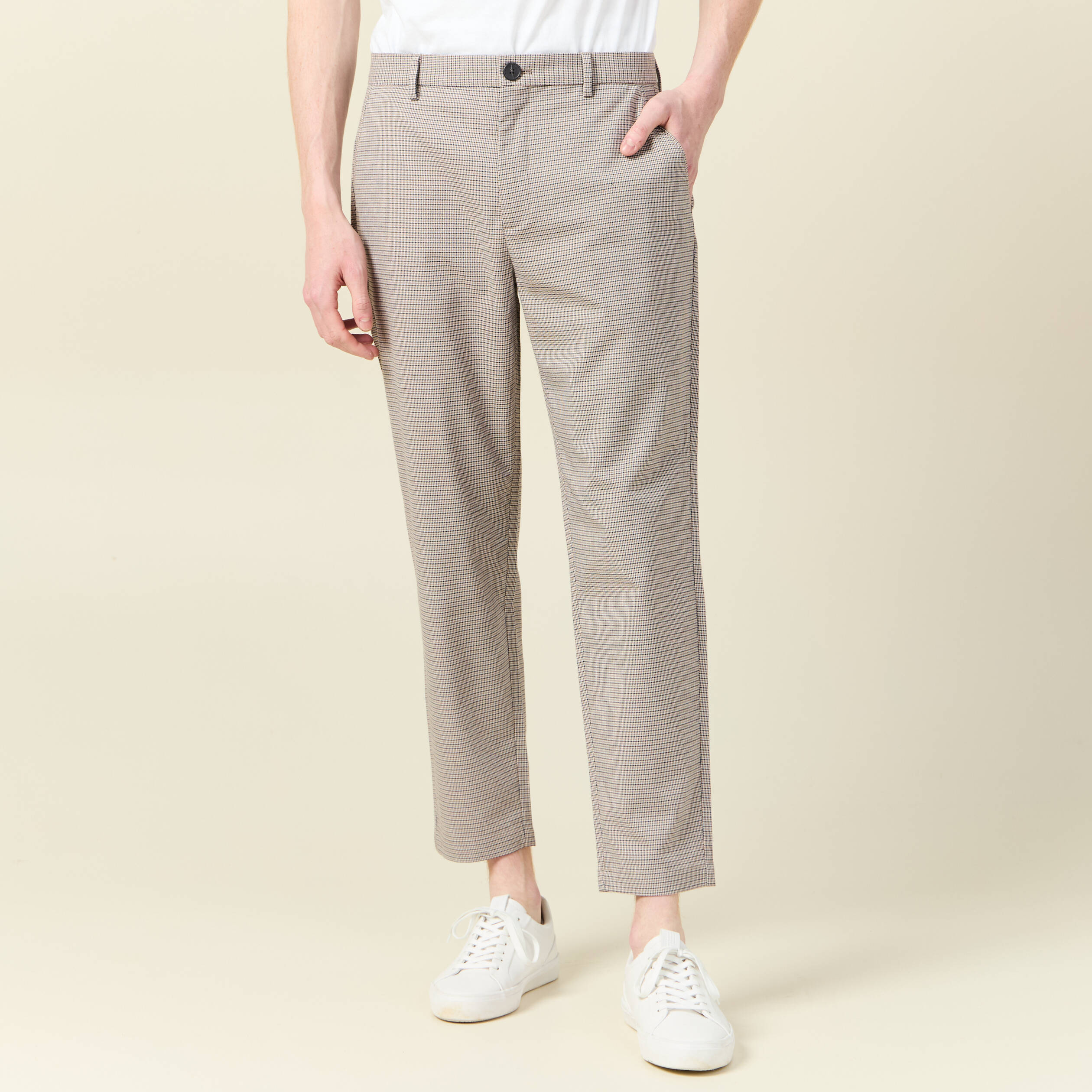 Pantalon chino beige homme