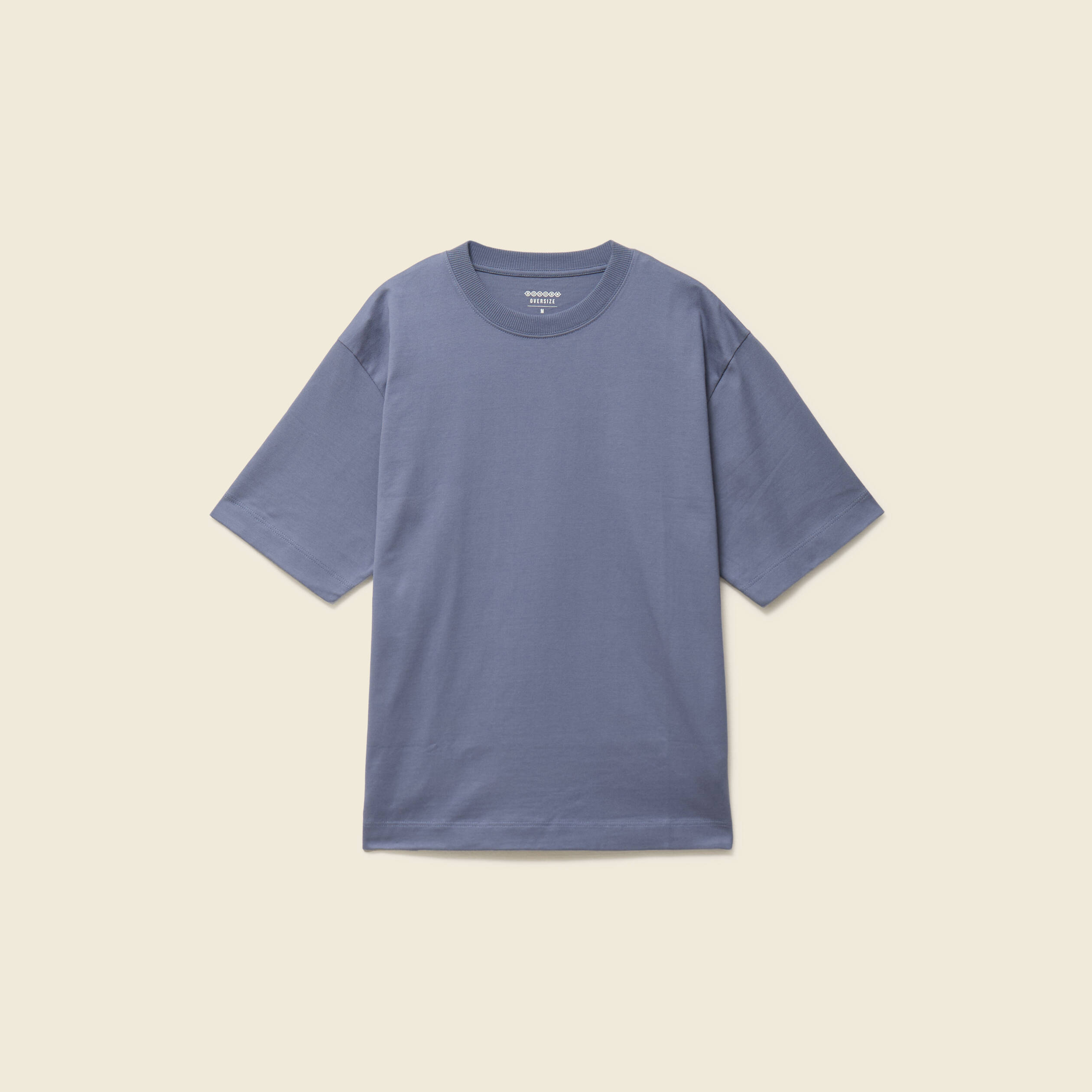T-shirt en coton bleu gris homme