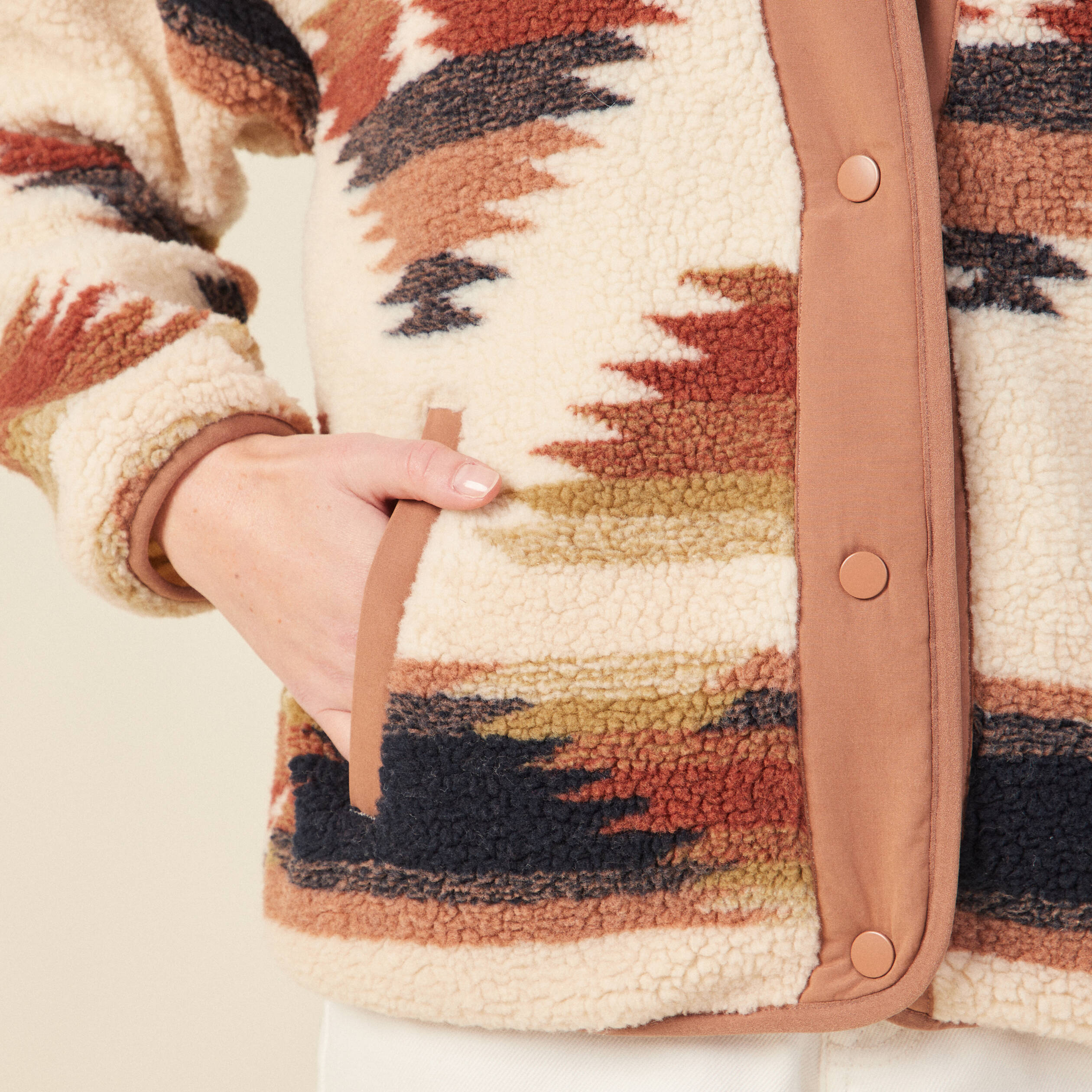 Gilet éco-responsable ecru femme