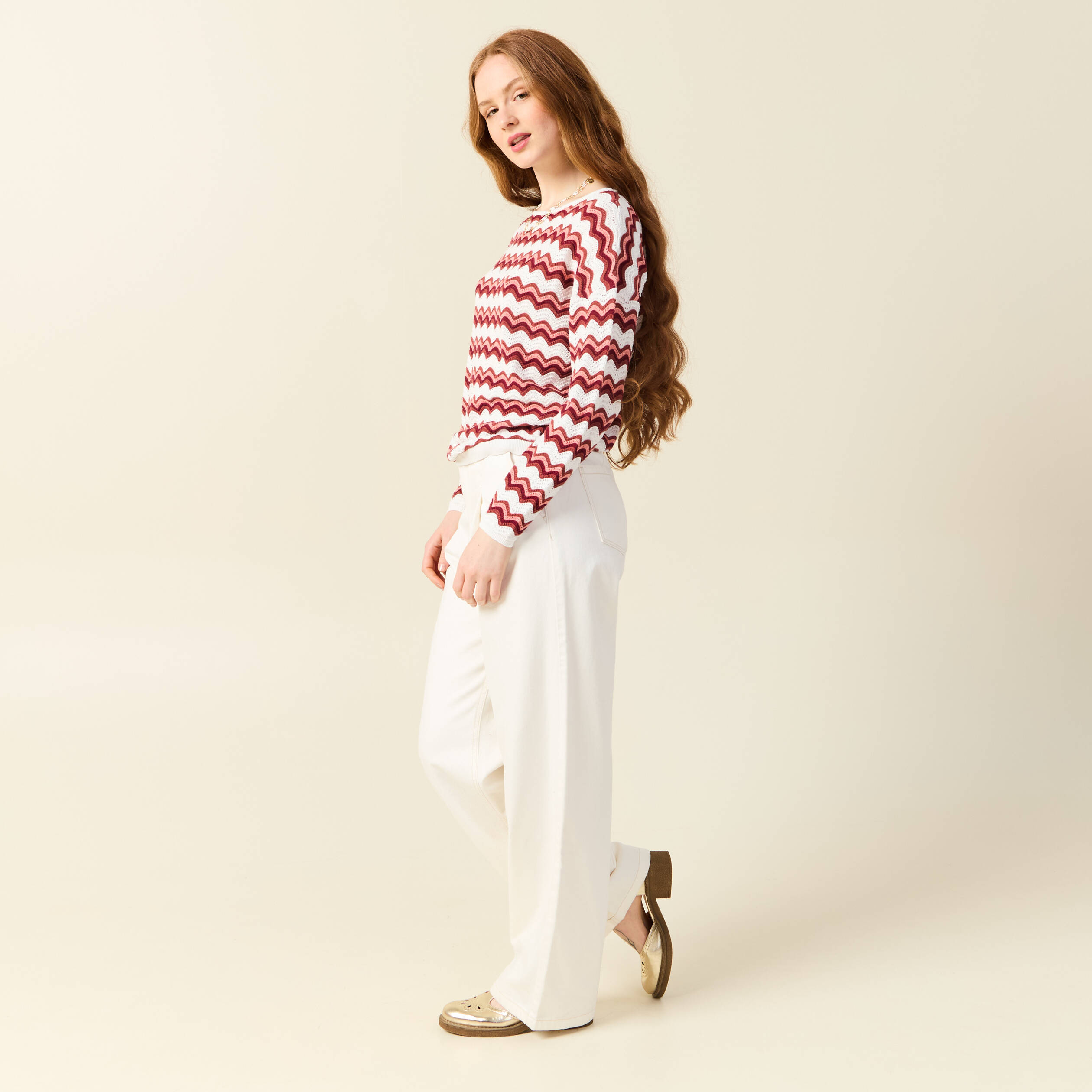 pull manches longues vieux rose femme Pull manches longues vieux rose femme