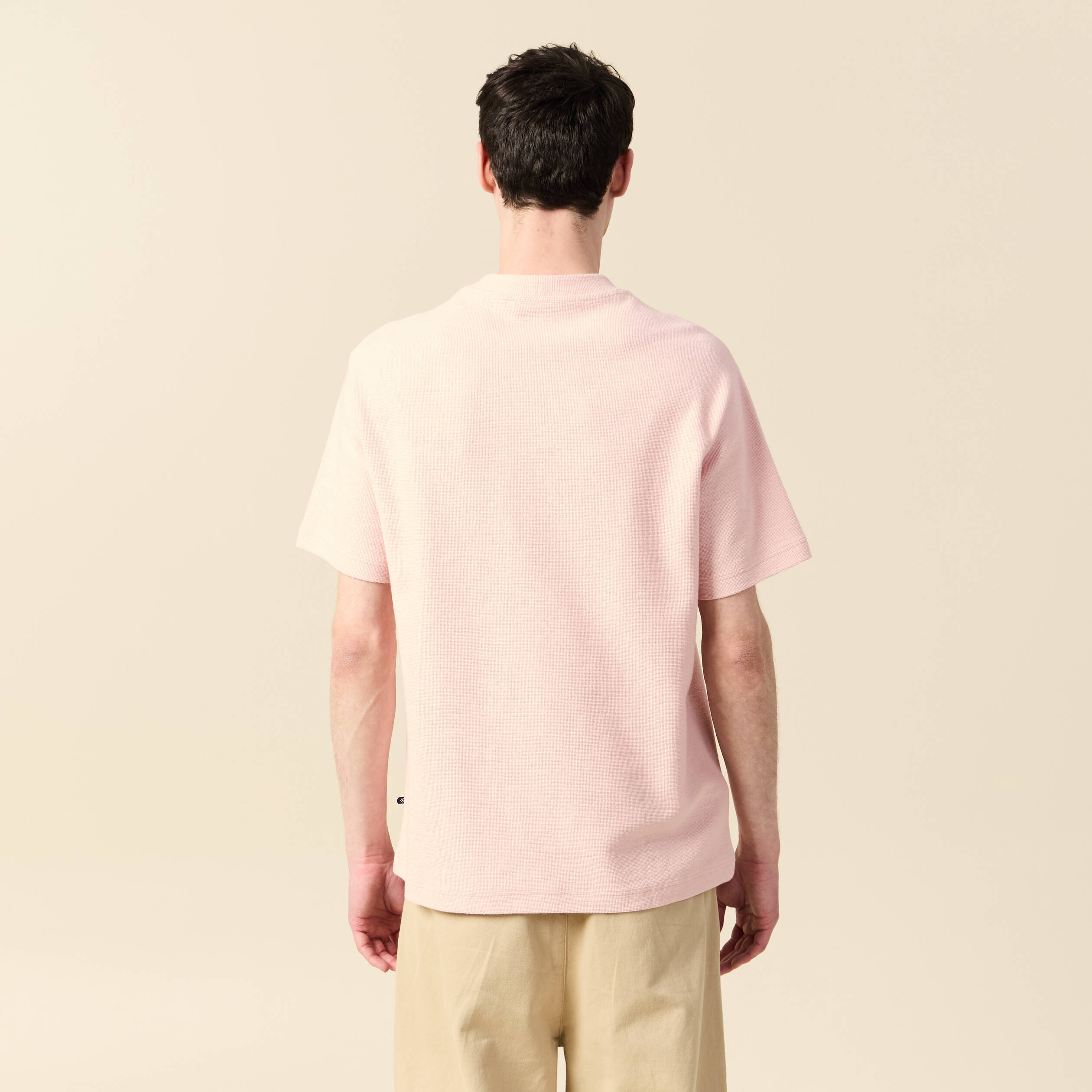 t shirt manches courtes rose clair homme T-shirt manches courtes rose clair homme