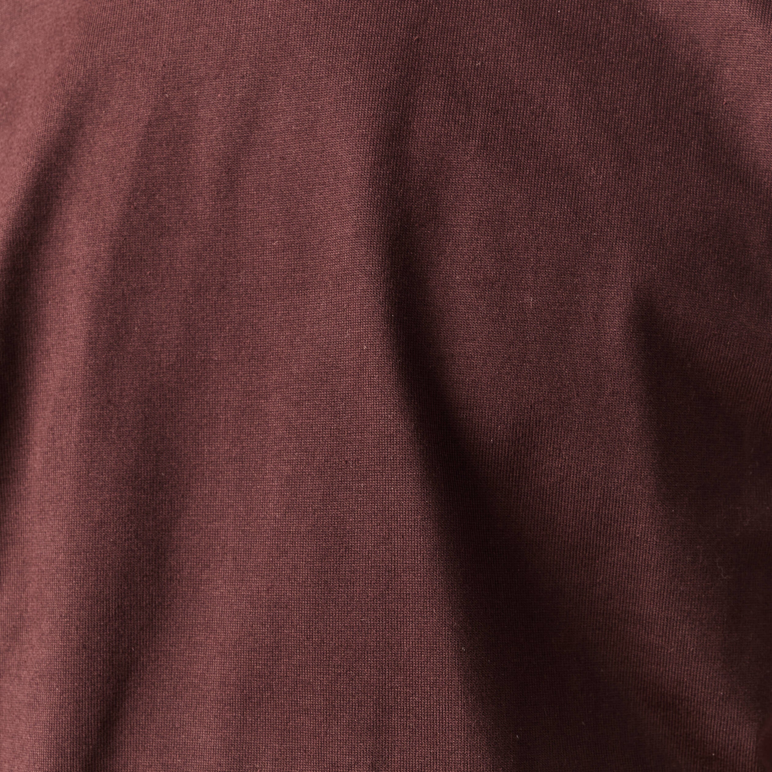 T-shirt en coton marron fonc&eacute; homme