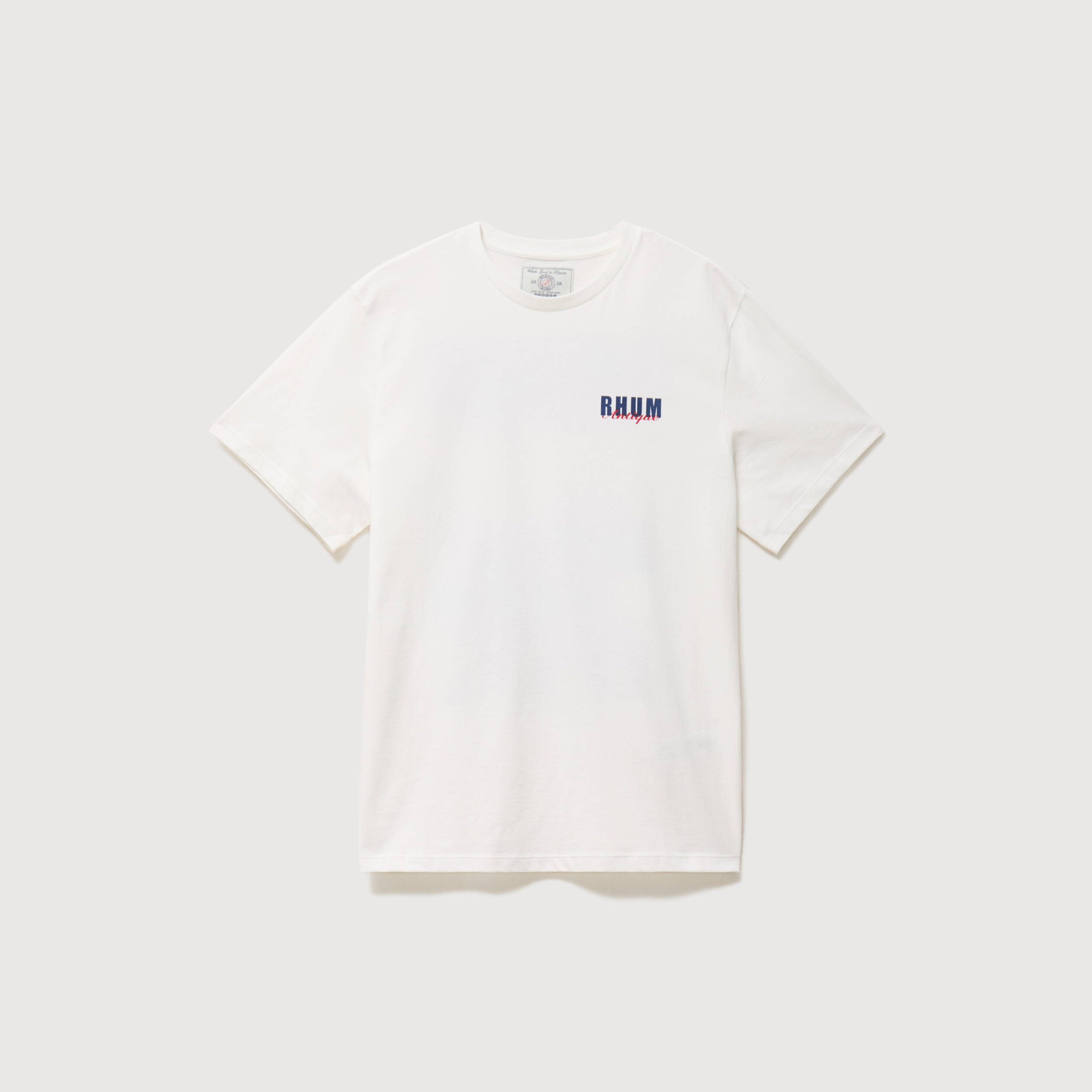 T-shirt en coton ecru homme