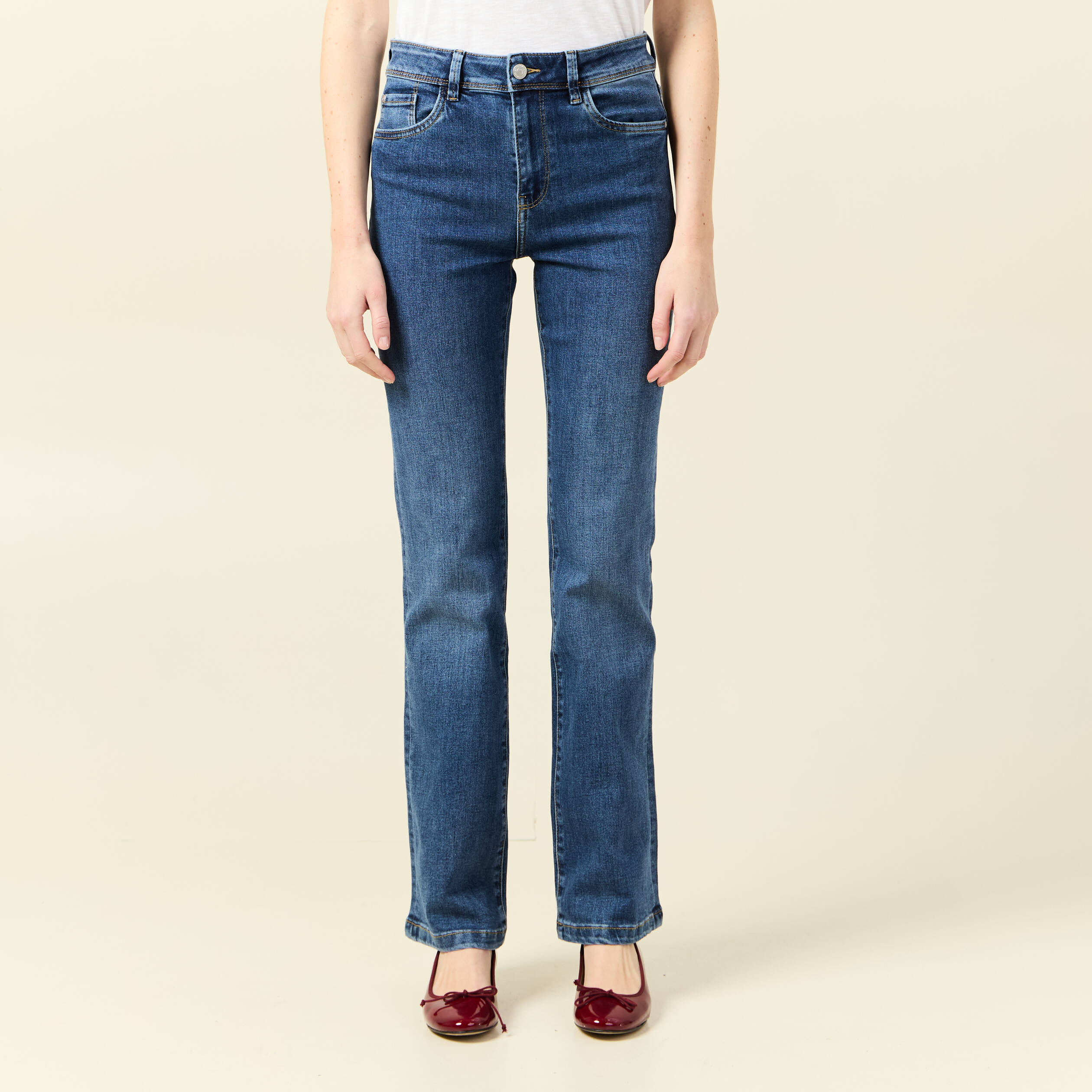 jeans yoko bootcut denim stone femme Jeans Yoko - bootcut denim stone femme