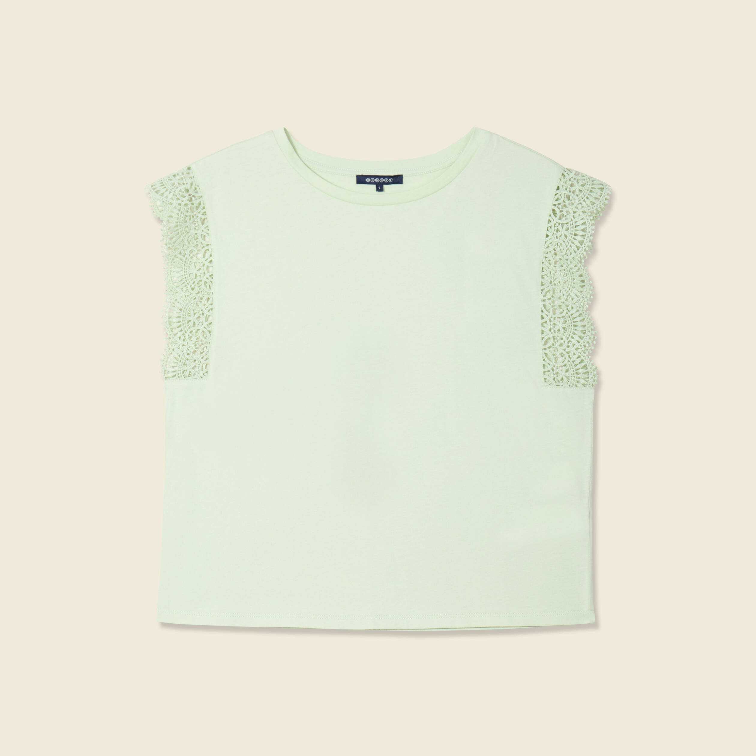 t shirt manches courtes vert pastel femme T-shirt manches courtes vert pastel femme