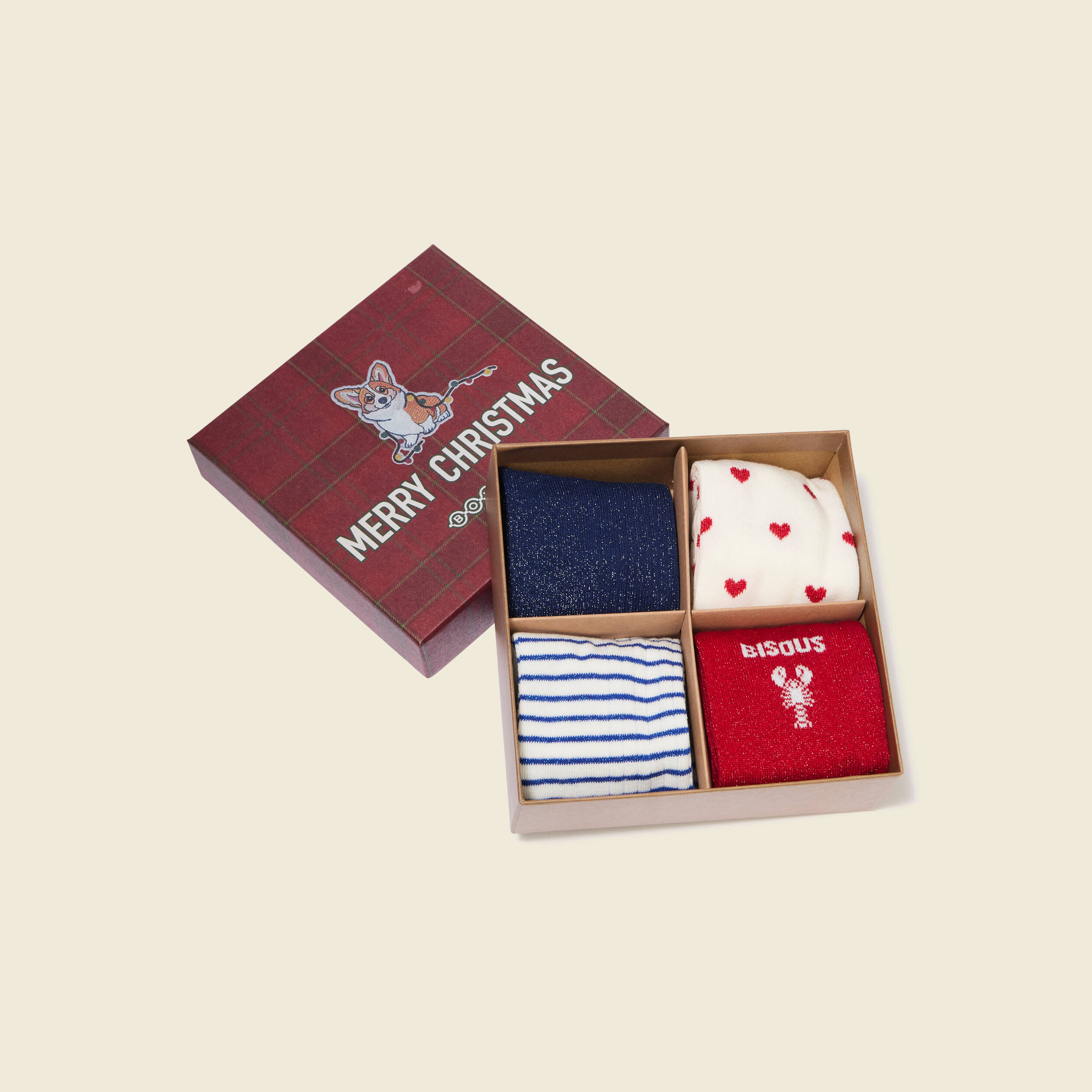Lot De 4 Chaussettes Femme Bombas – Quart, Taille M, Multicolores, Légères