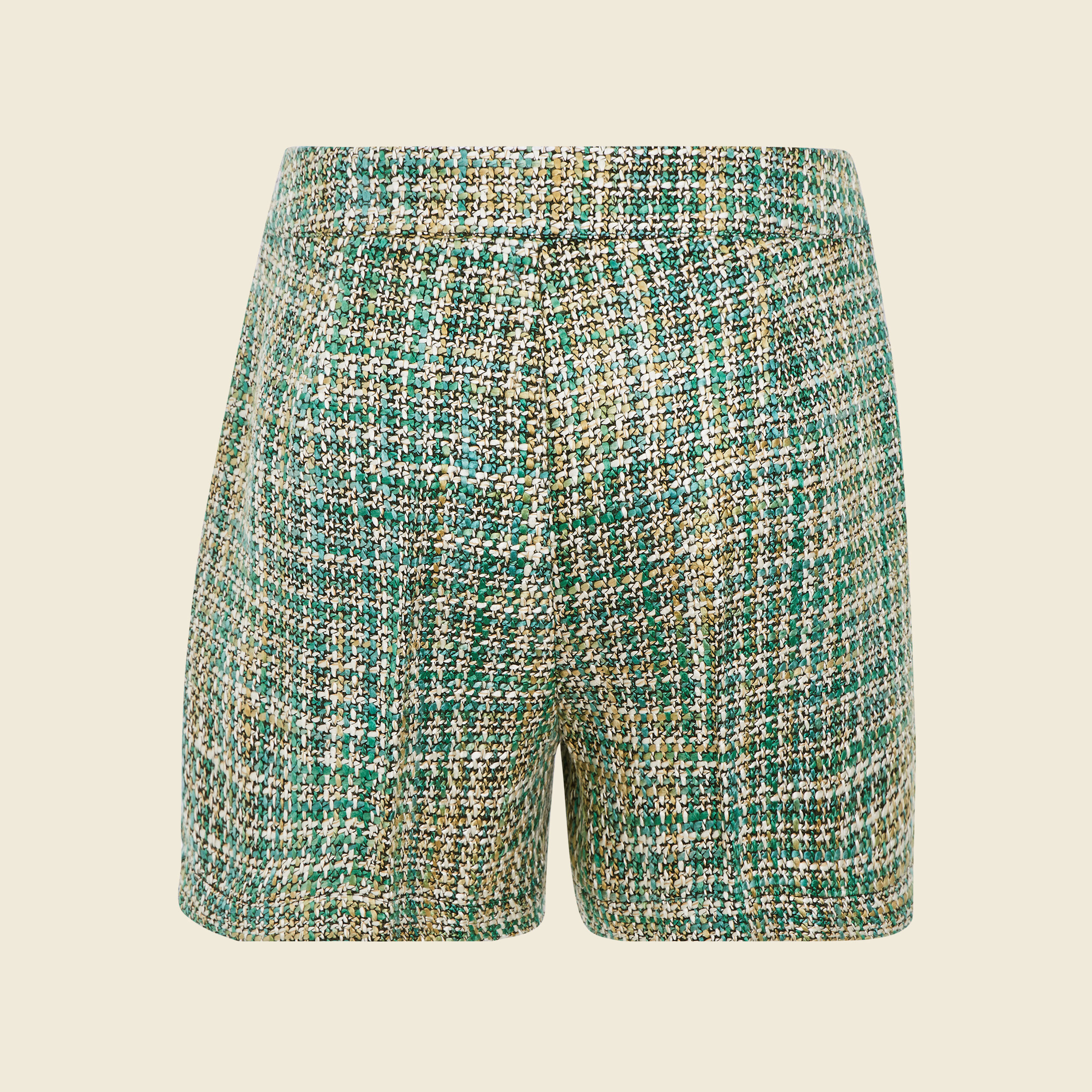 Short droit vert menthe femme