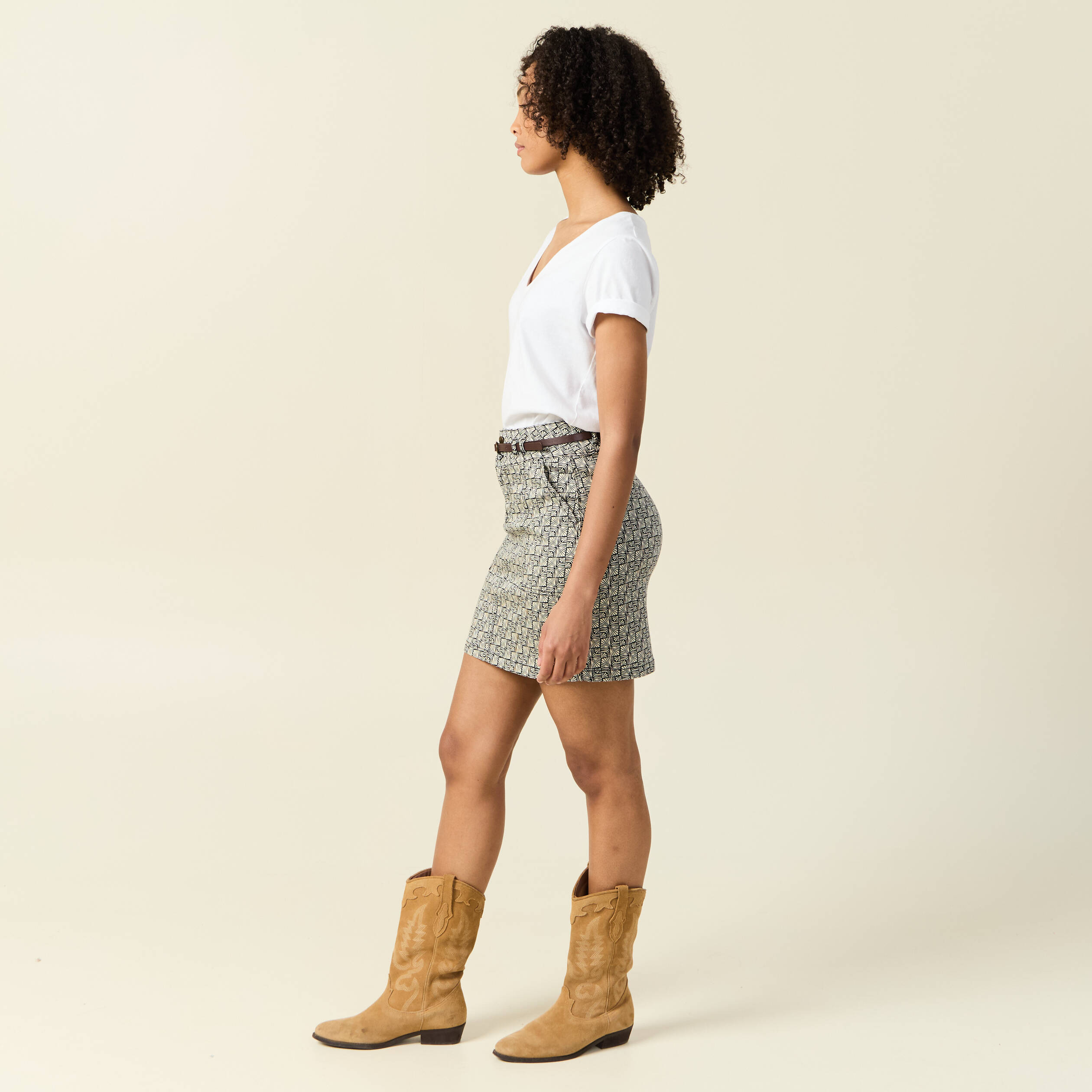 jupe droite eco responsable noir femme Jupe droite éco-responsable noir femme