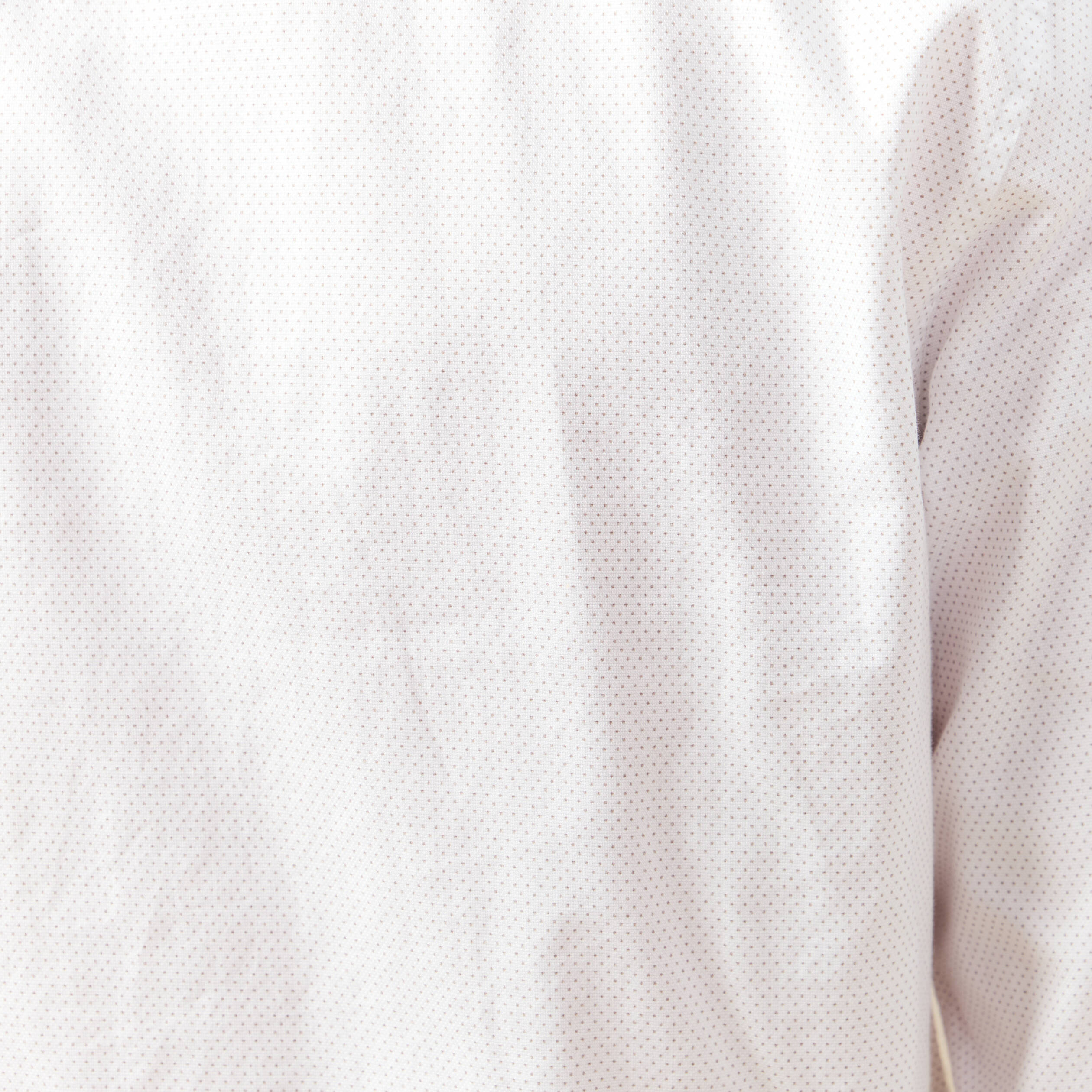 Chemise cintr&eacute;e en coton manches longues blanc homme