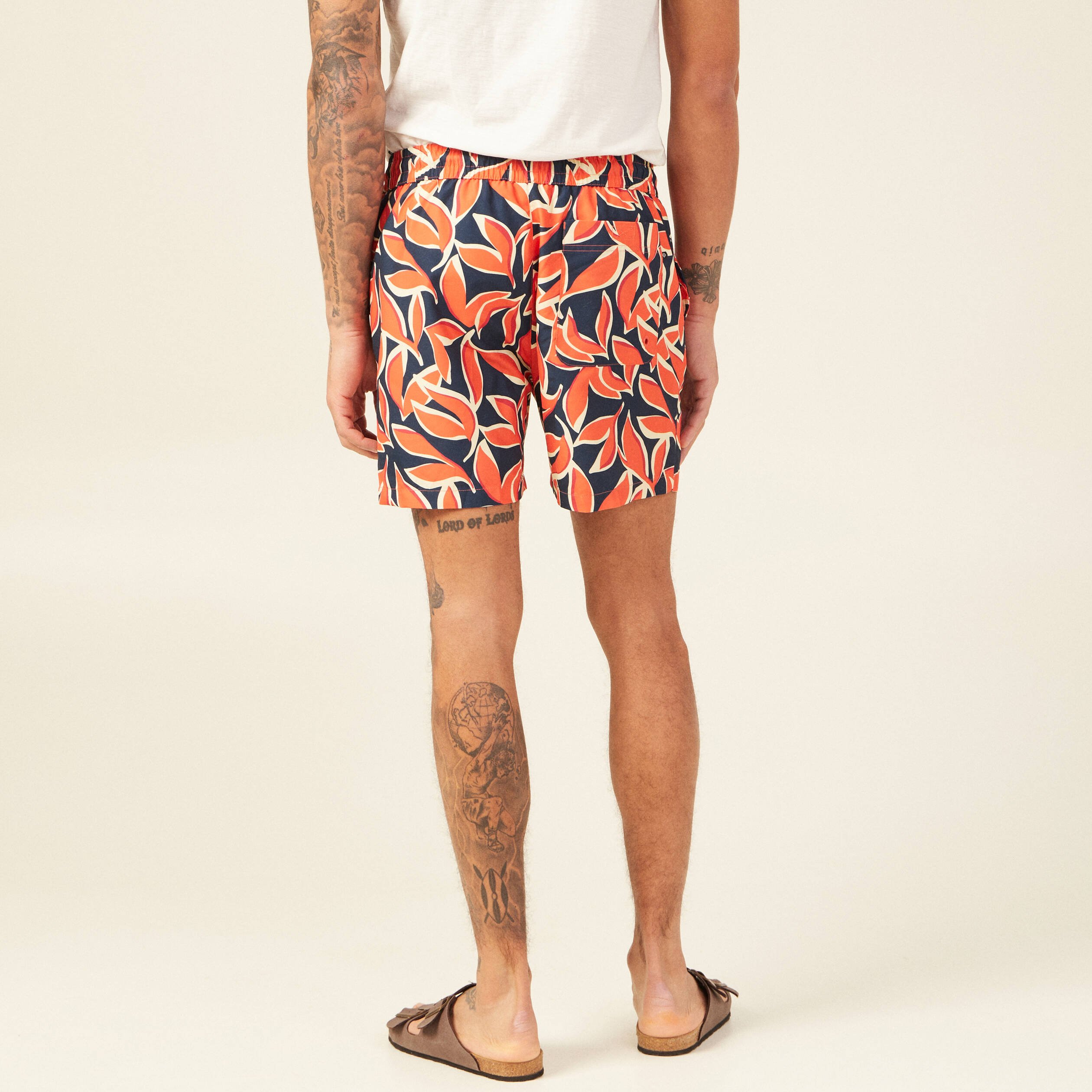 Short de bain orange homme Bonobo