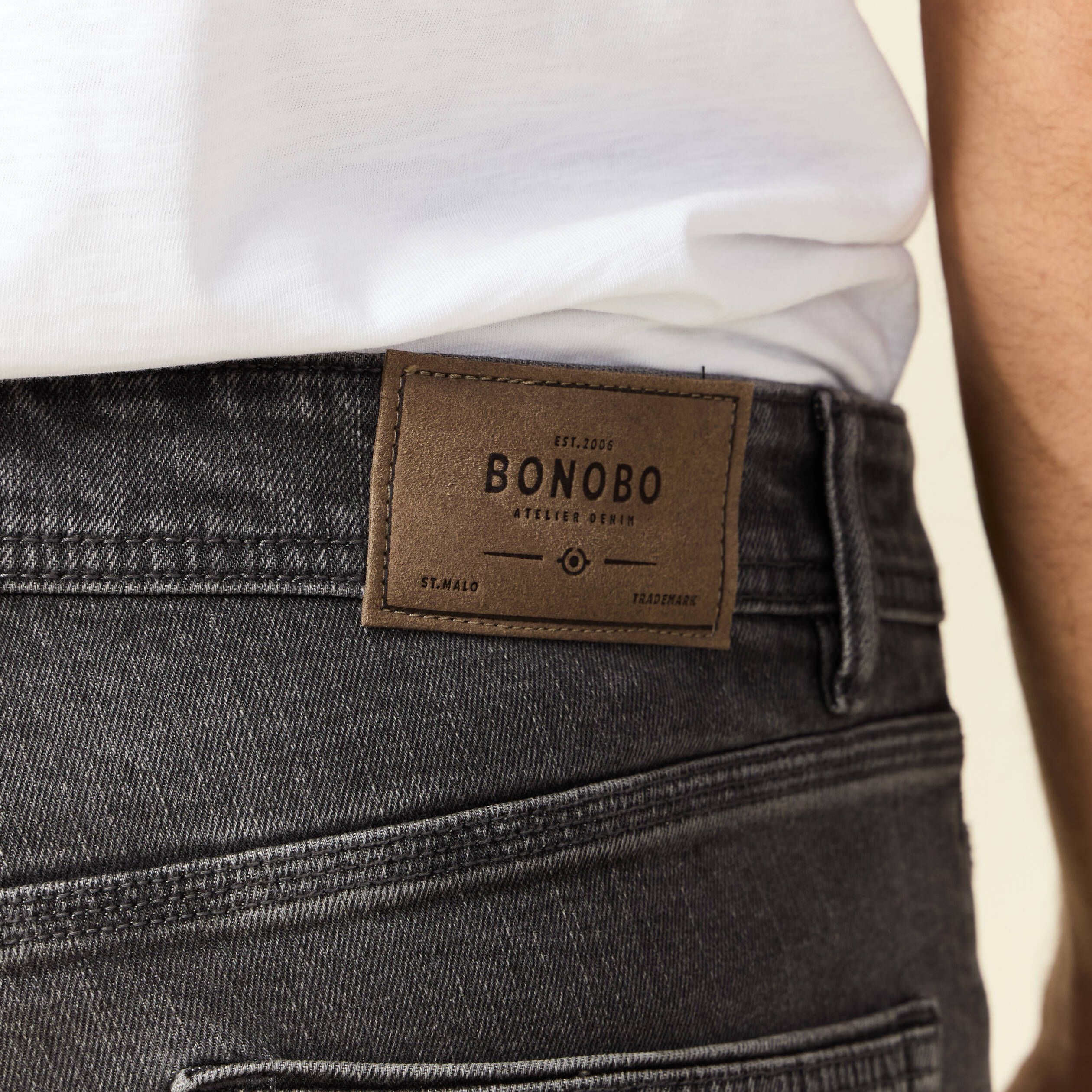 Jeans Straight Bonobo Homme Jean Bonobo Jeans Jean Noir Straight - Main Image