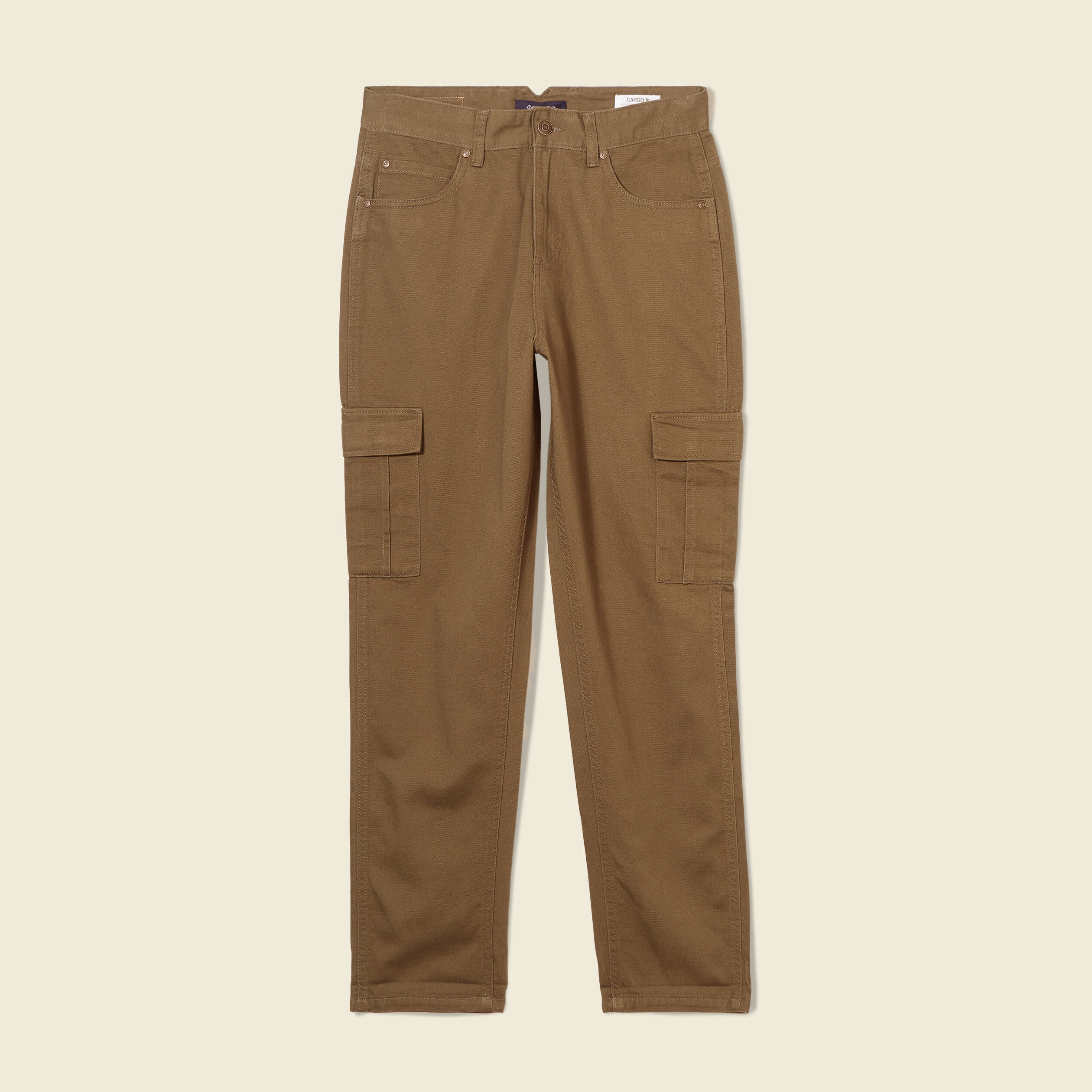 Pantalon cargo vert kaki femme